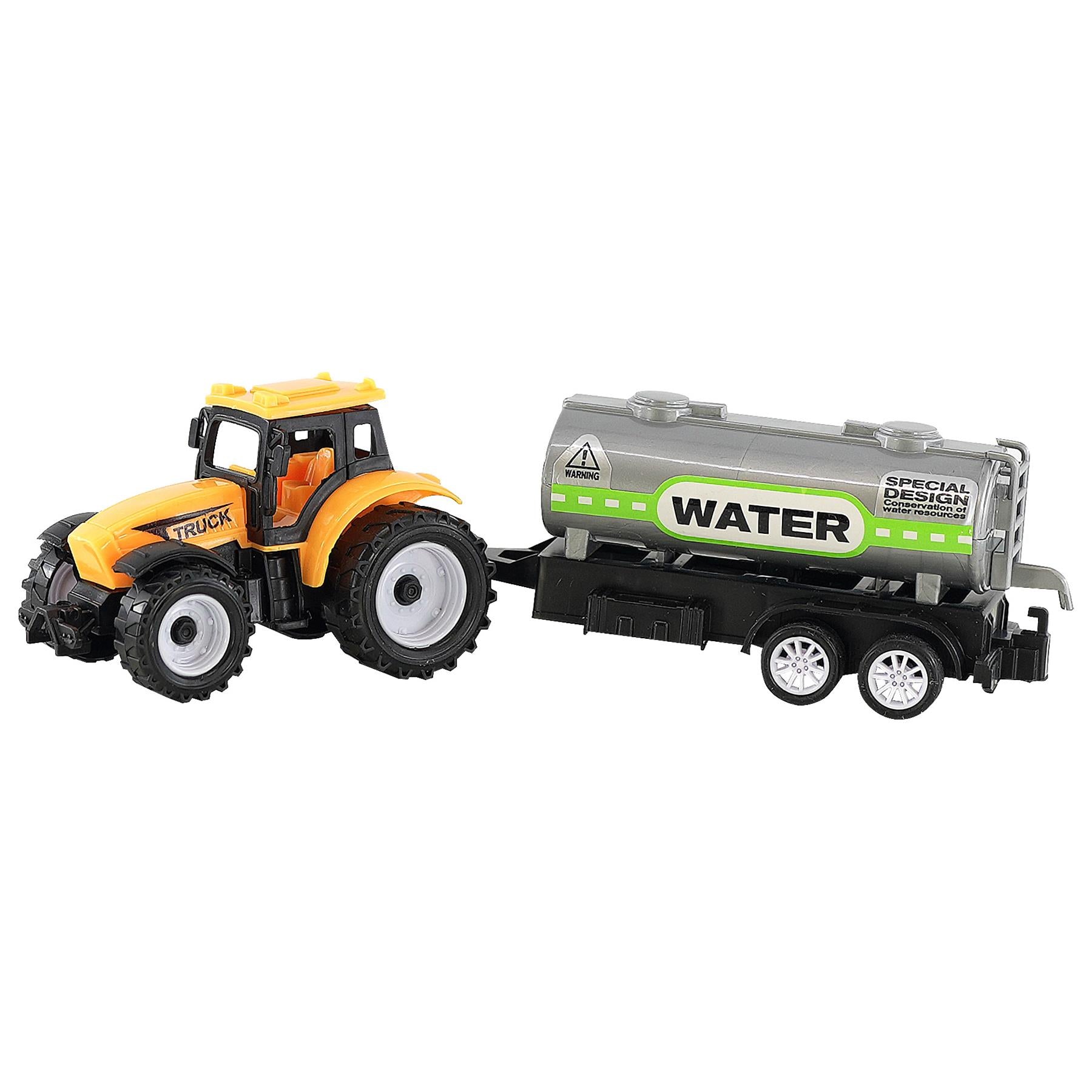 The Magic Toy Shop Farm Vehicle Farm Tractor and Trailer Playset