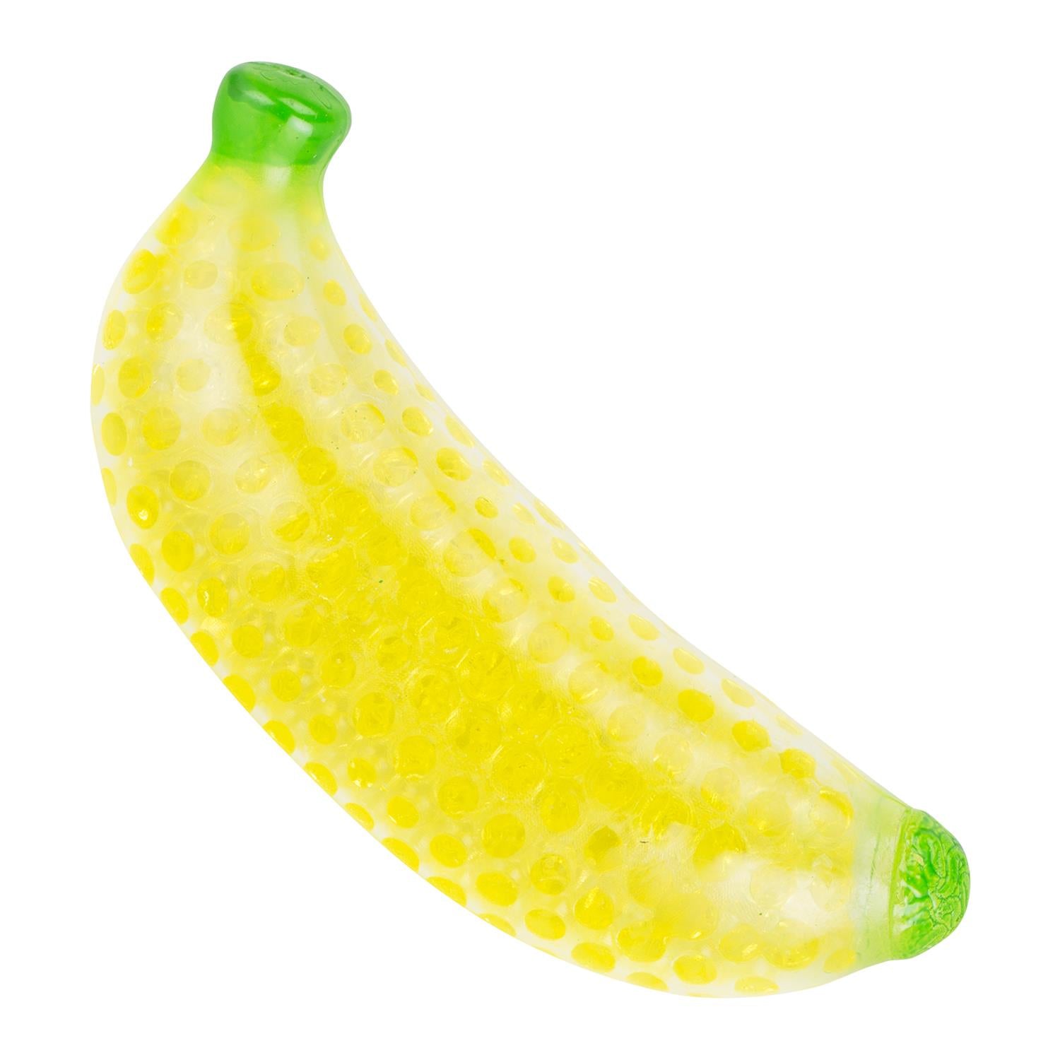 The Magic Toy Shop Fruit Squishies Bead Banana Pressure Release Sensory Toy