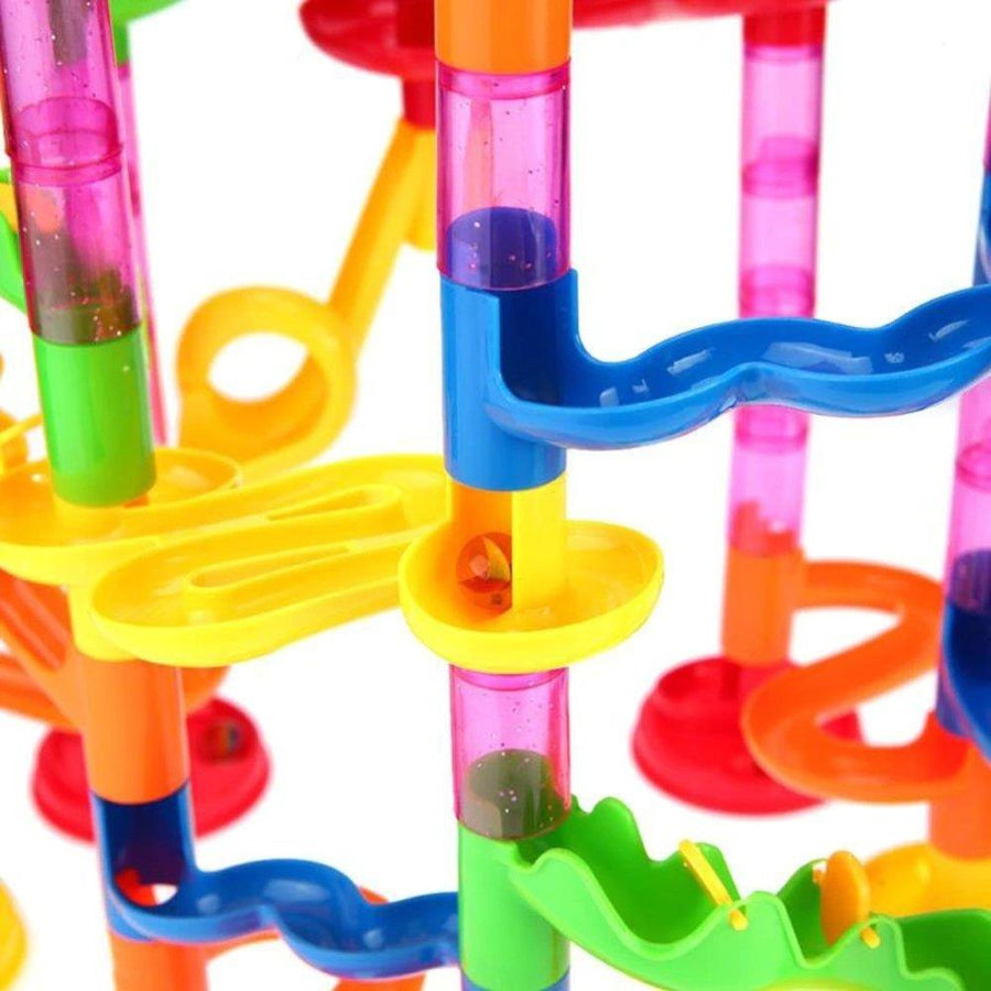 Marble Course Toy 219 Pieces Marble Run Race Set for Kids Marble Building Toy Plastic ...