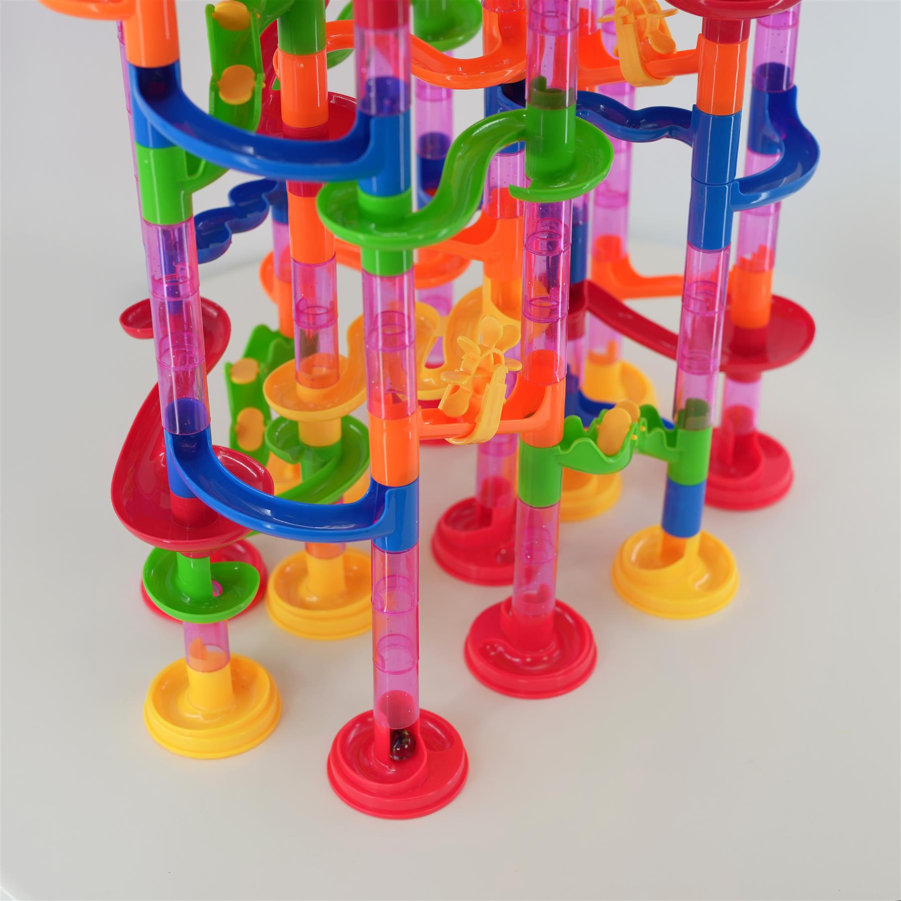 The Magic Toy Shop Game 219 Pieces Marble Run Race Set
