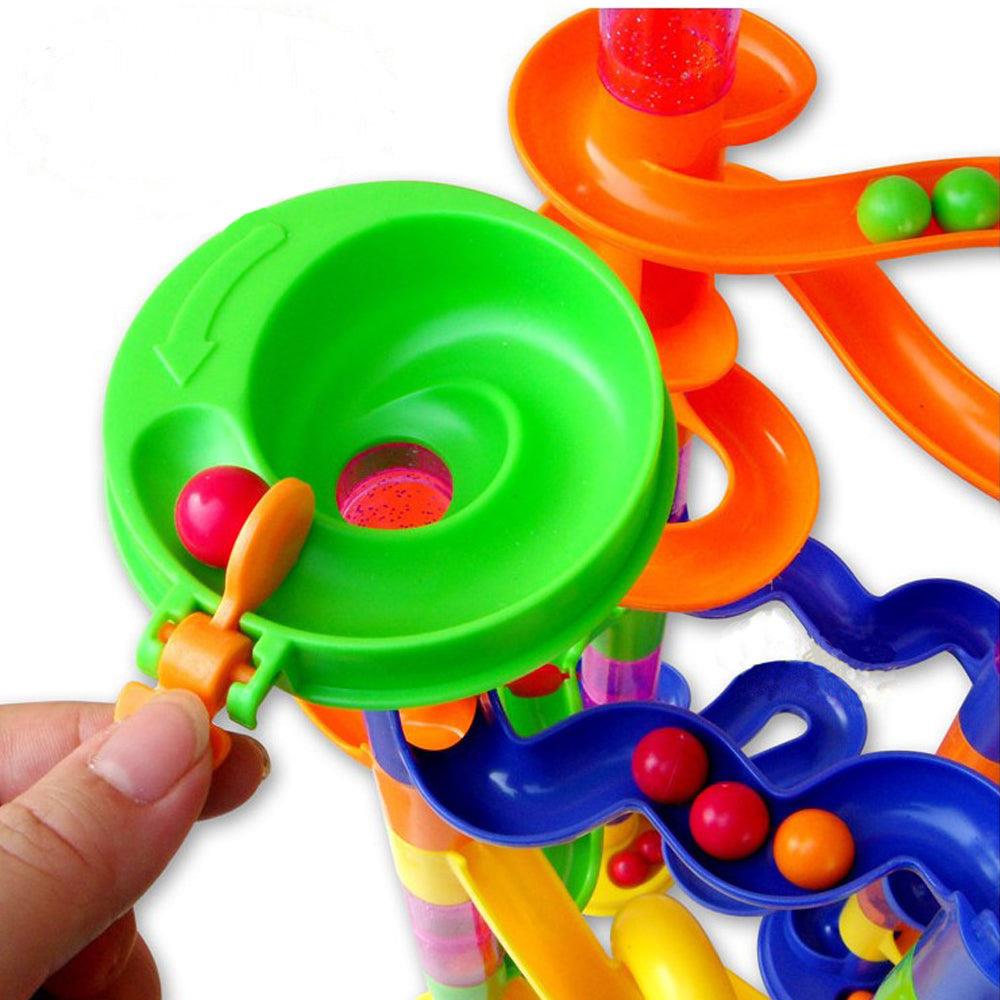 219 Pieces Marble Run Race Set for Kids Marble Building Toy Plastic ...