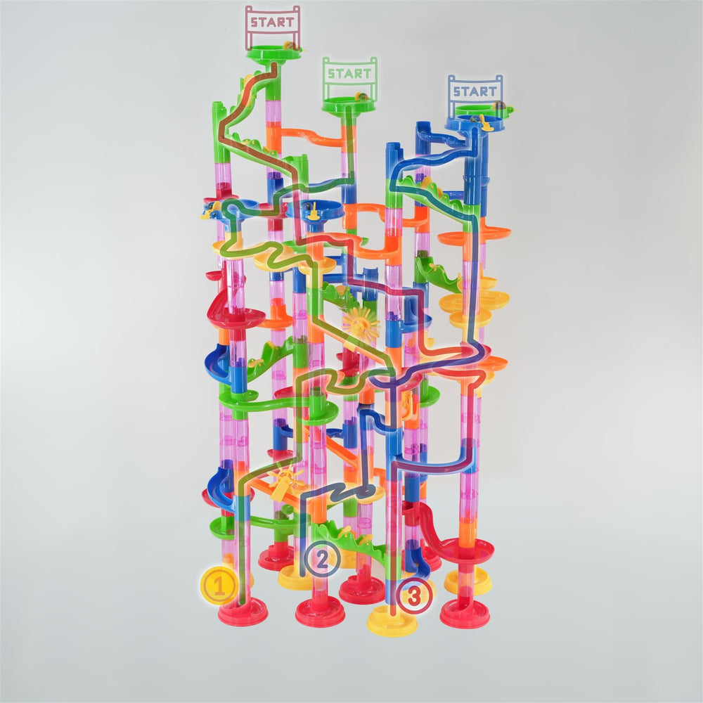 219 Pieces Marble Run Race Set by The Magic Toy Shop | The Magic Toy Shop