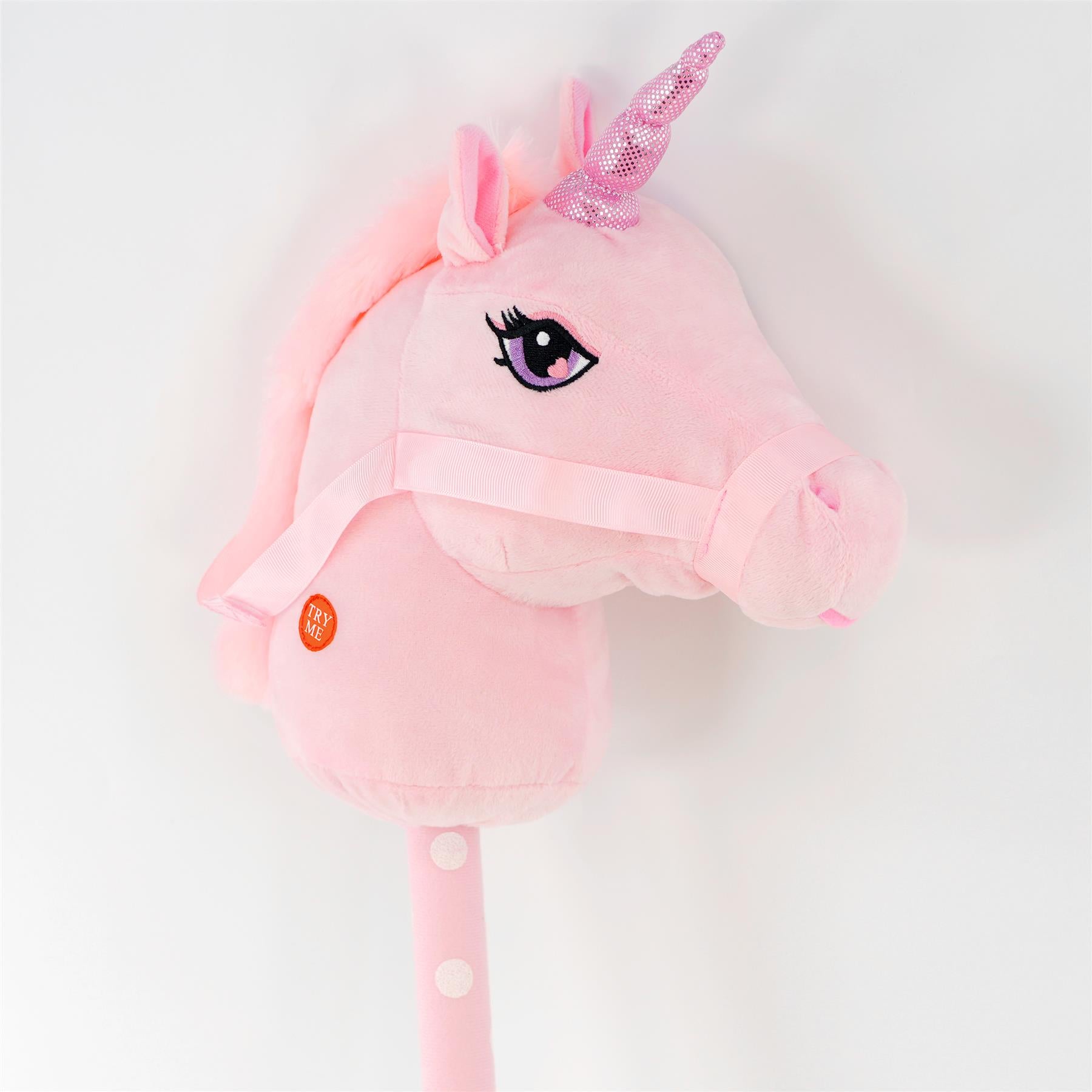 The Magic Toy Shop Hobby Horse Pink Hobby Horse