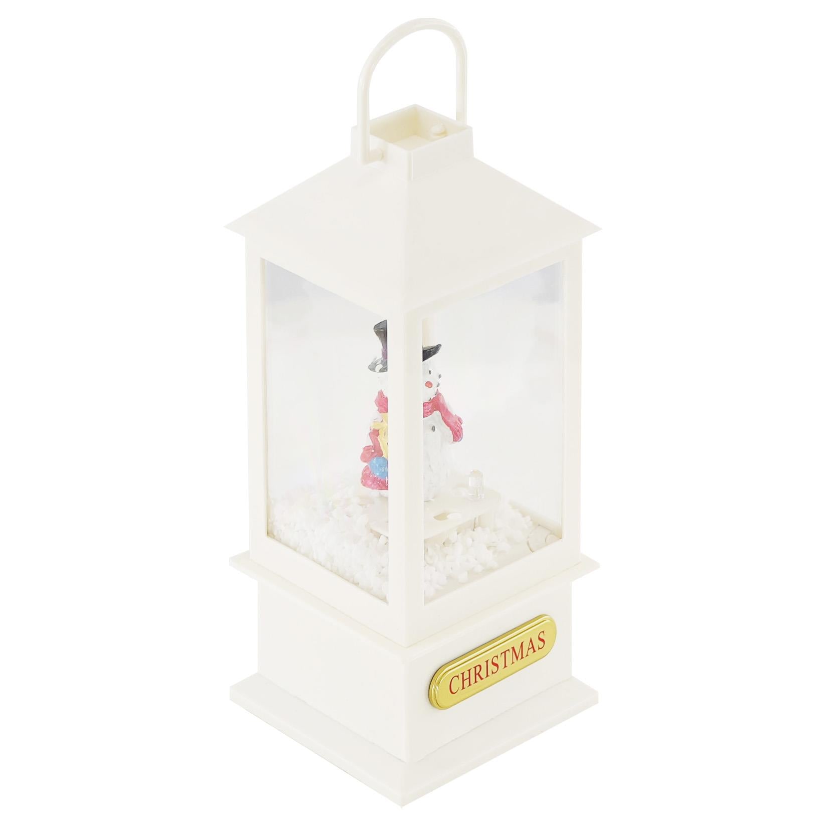 The Magic Toy Shop Home Christmas Lantern With 8 Songs, Light And Snow