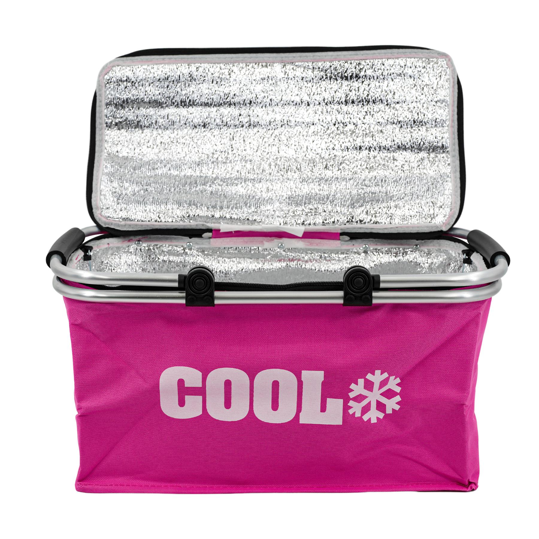 The Magic Toy Shop mealholder Pink Cooler Basket Bag
