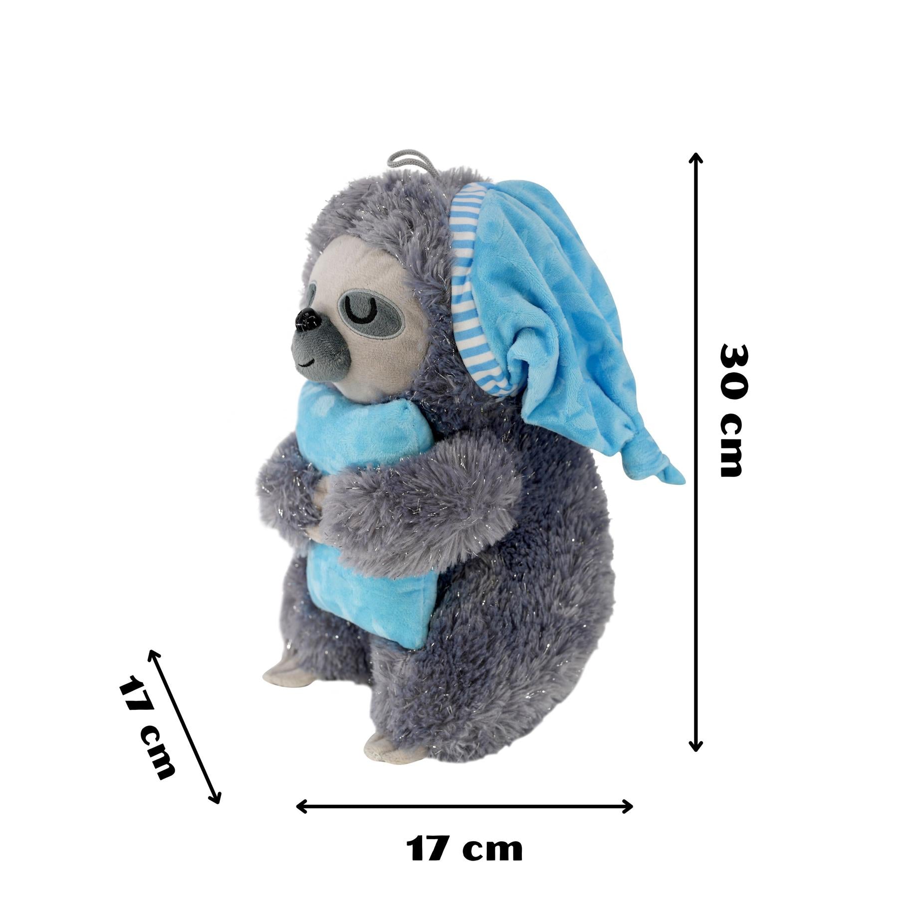 The Magic Toy Shop Plush Toy Sloth Plush Toy Stuffed Animal  Baby Gift Blue