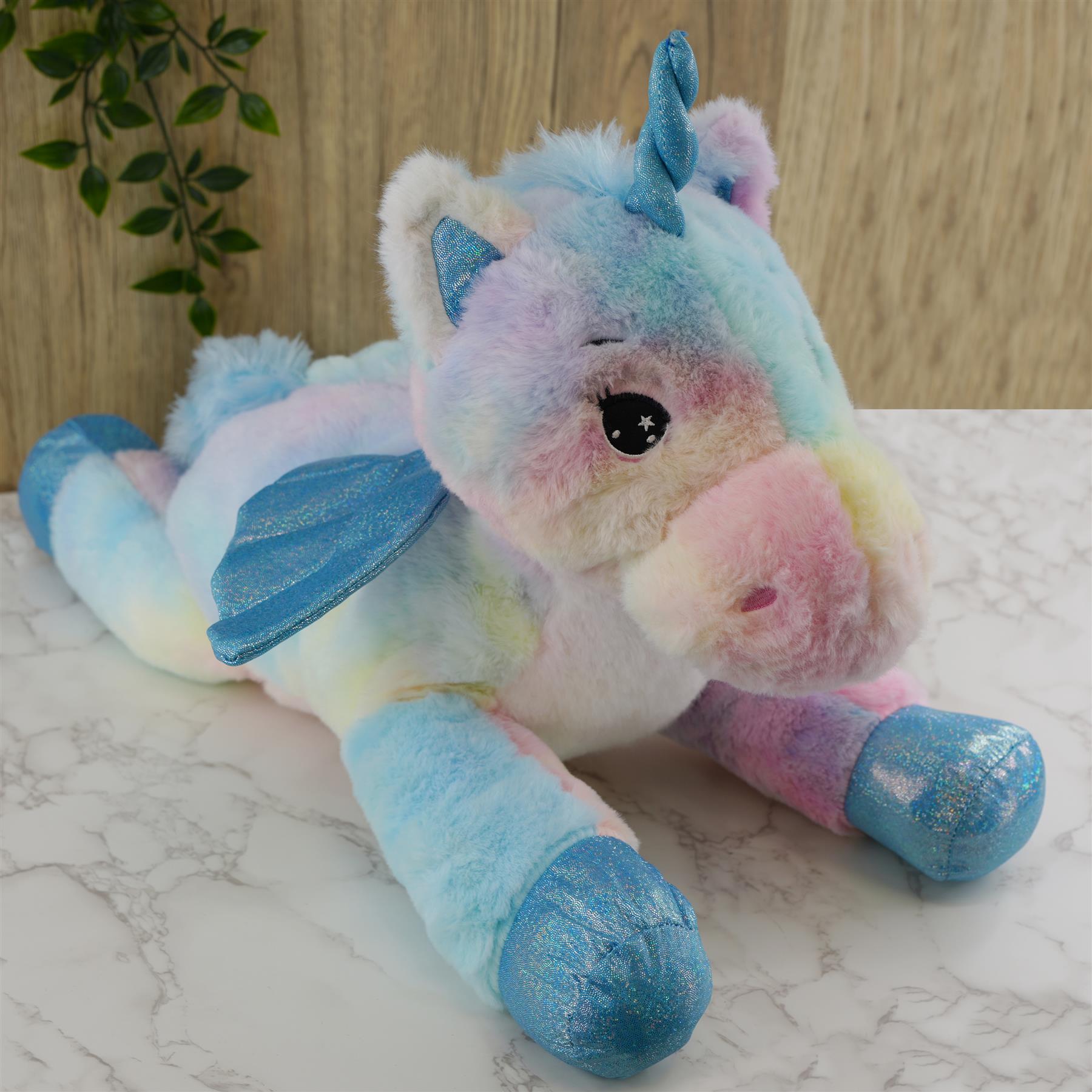 The Magic Toy Shop Plush Toy Unicorn with Sparkling Wings - Soft Toy