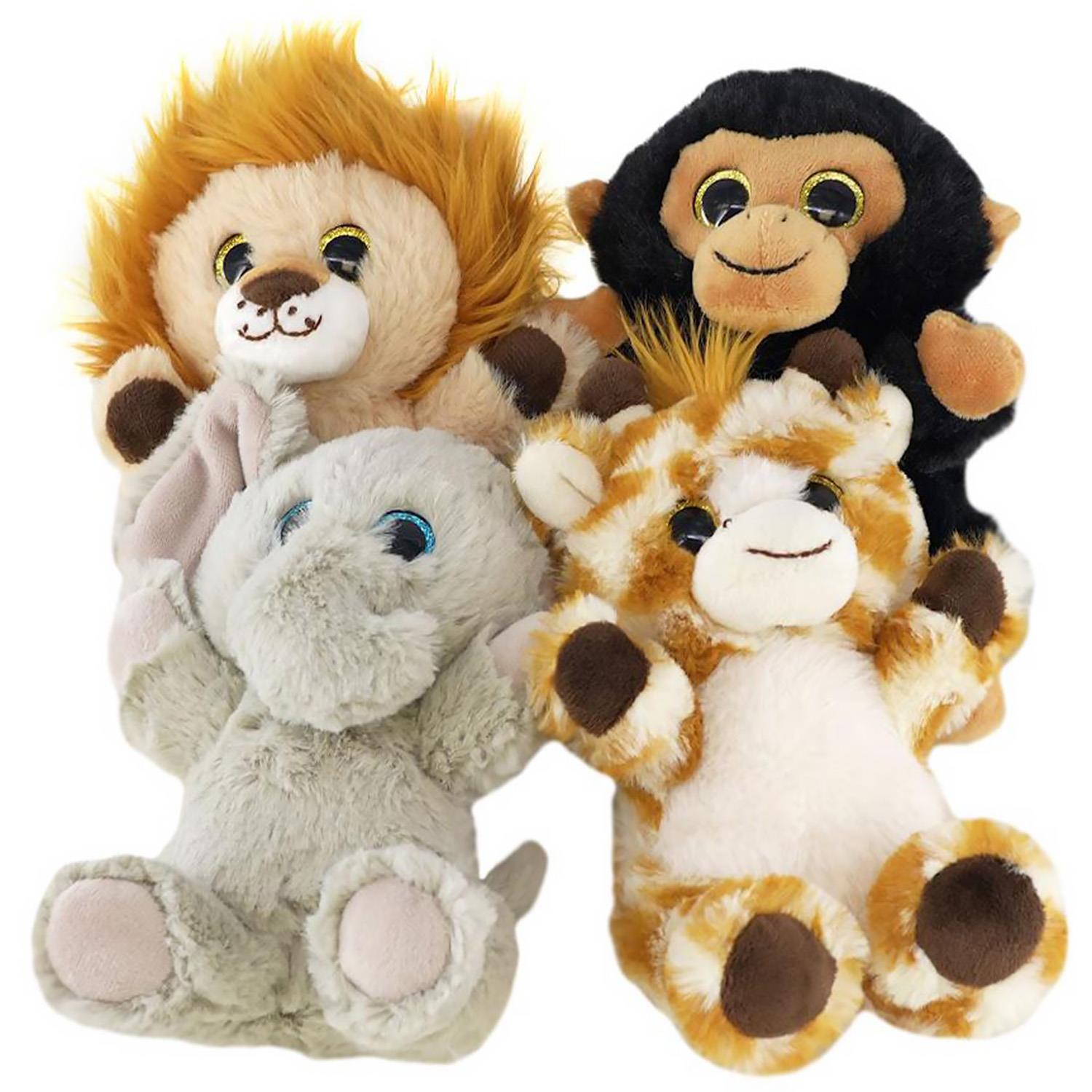 The Magic Toy Shop Stuffed Toy Set of 4 Wild Animal Toys