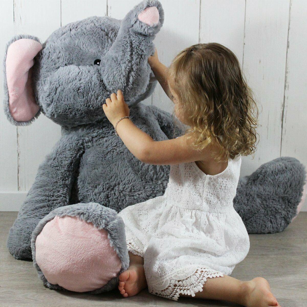 The Magic Toy Shop Toys and Games 40" Jumbo Elephant Soft Toy
