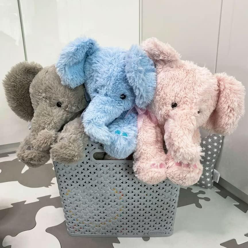 The Magic Toy Shop Toys and Games Blue Plush Elephant Soft Toys