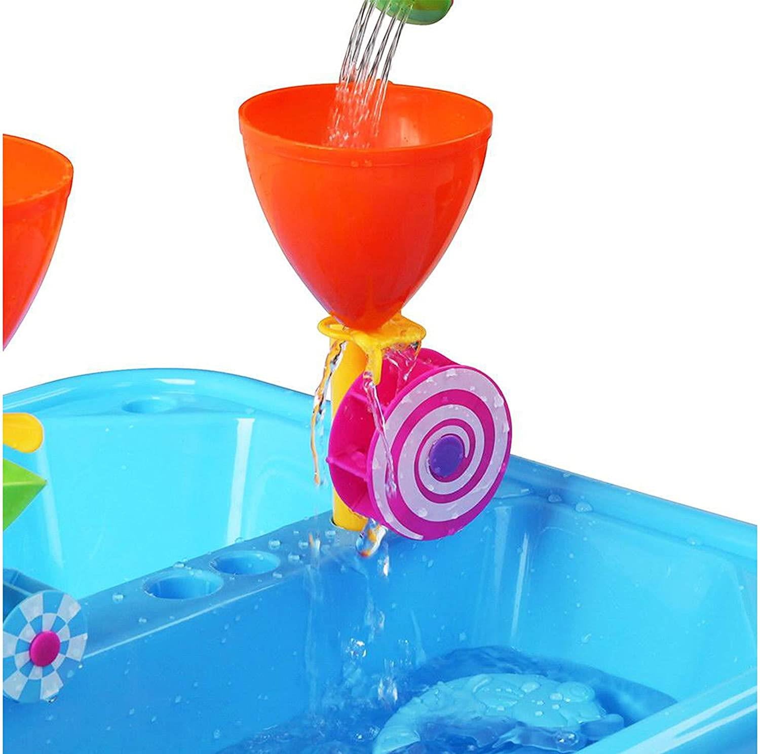 The Magic Toy Shop Toys and Games Blue Sand and Water Table Garden Sandpit Play Set