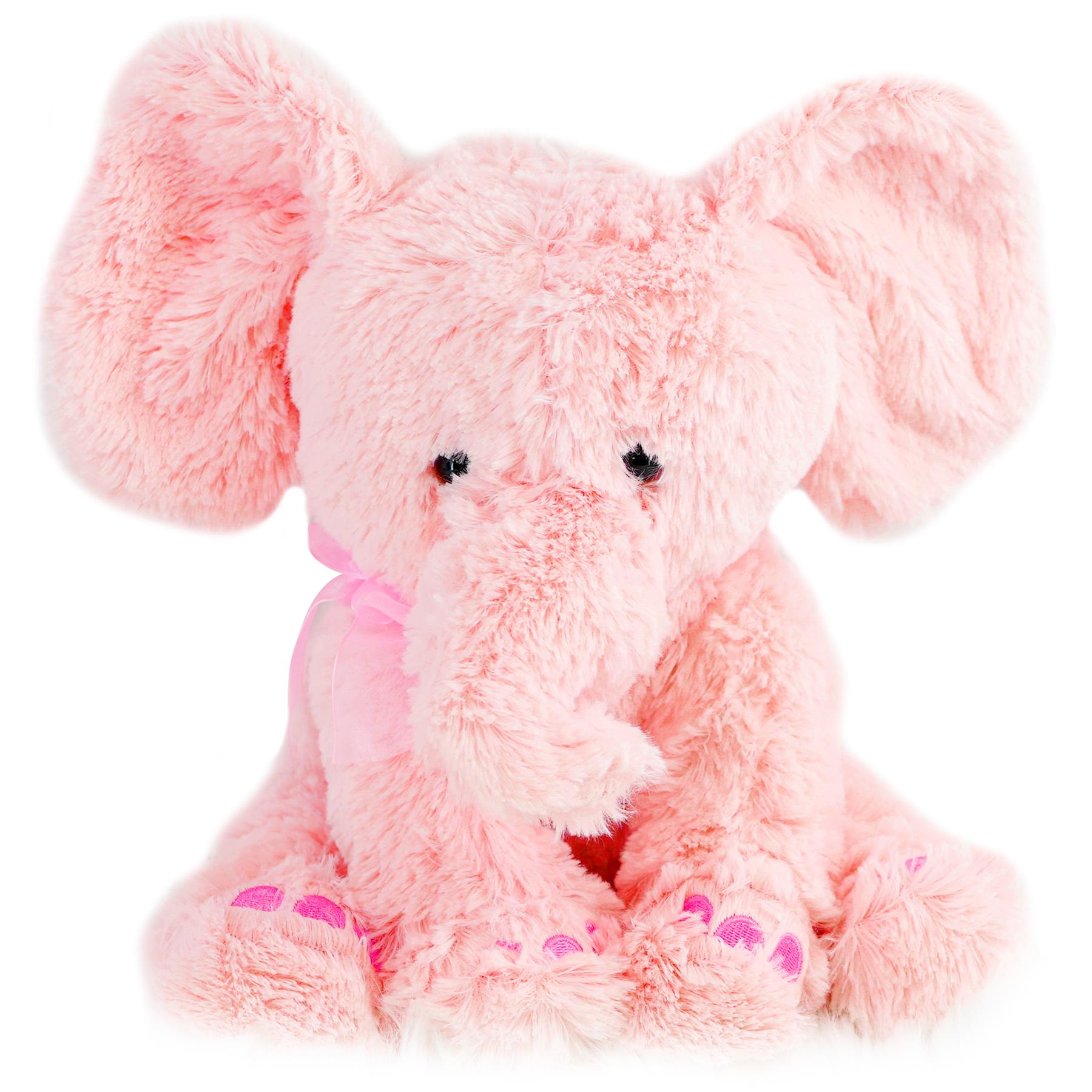 The Magic Toy Shop Toys and Games Pink Plush Elephant Soft Toys