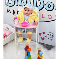 Baby Dolls Wooden High Chair BiBi Doll - The Magic Toy Shop