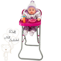 Feeding Dolls High Chair BiBi Doll - The Magic Toy Shop