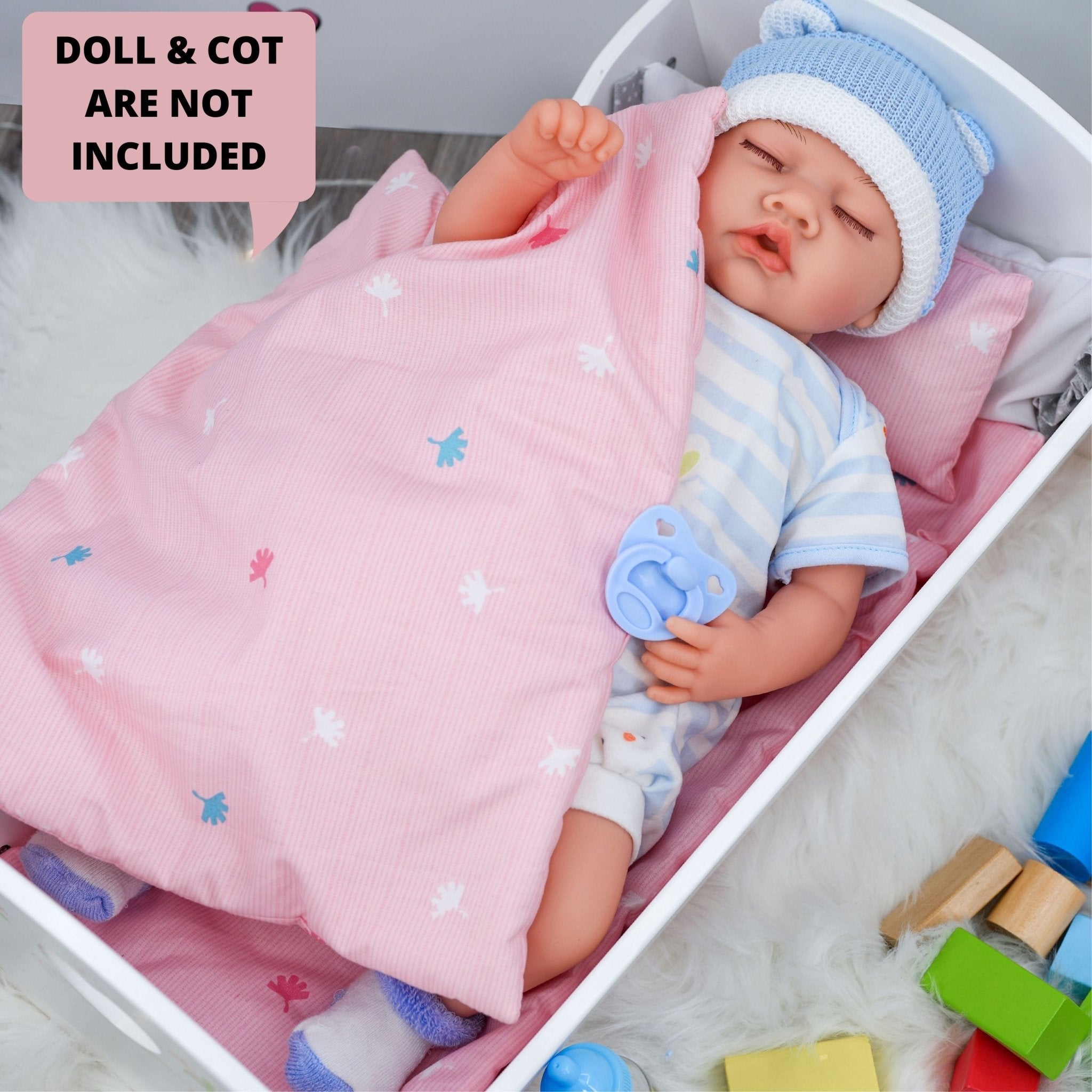 New Born Baby Dolls Bedding Set BiBi Doll - The Magic Toy Shop