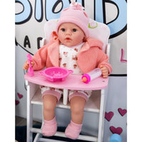 Baby Doll With Dummy & Sounds Peach BiBi Doll - The Magic Toy Shop