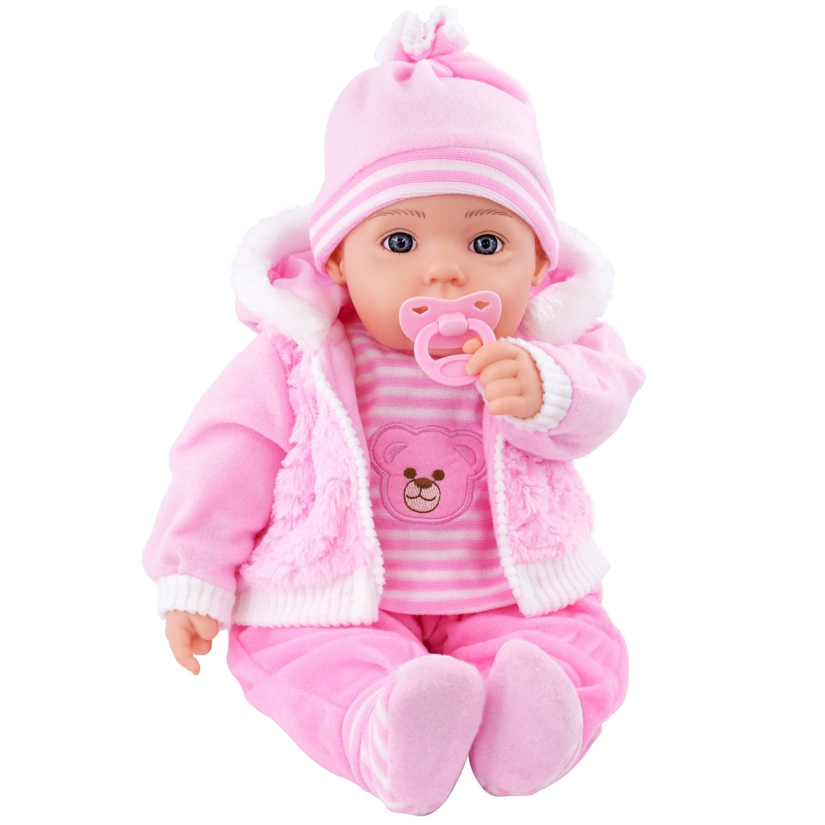 Baby Pink Bibi Baby Doll Toy With Dummy & Sounds by BiBi DollThe Magic ...
