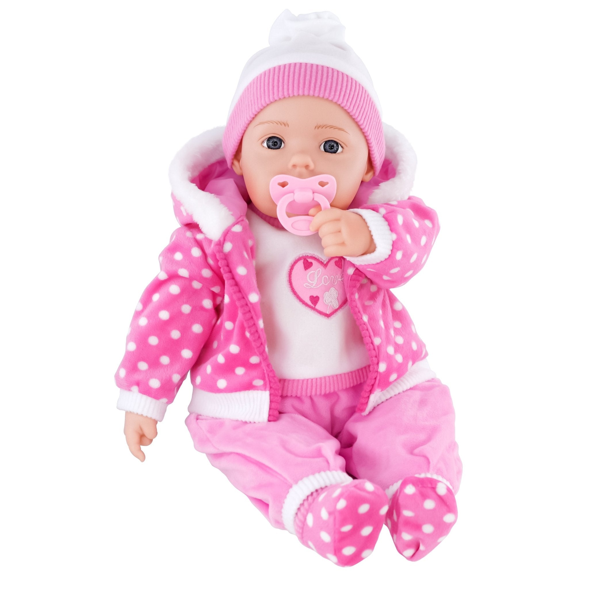 Candy Pink Bibi Baby Doll Toy With Dummy & Sounds BiBi Doll - The Magic Toy Shop