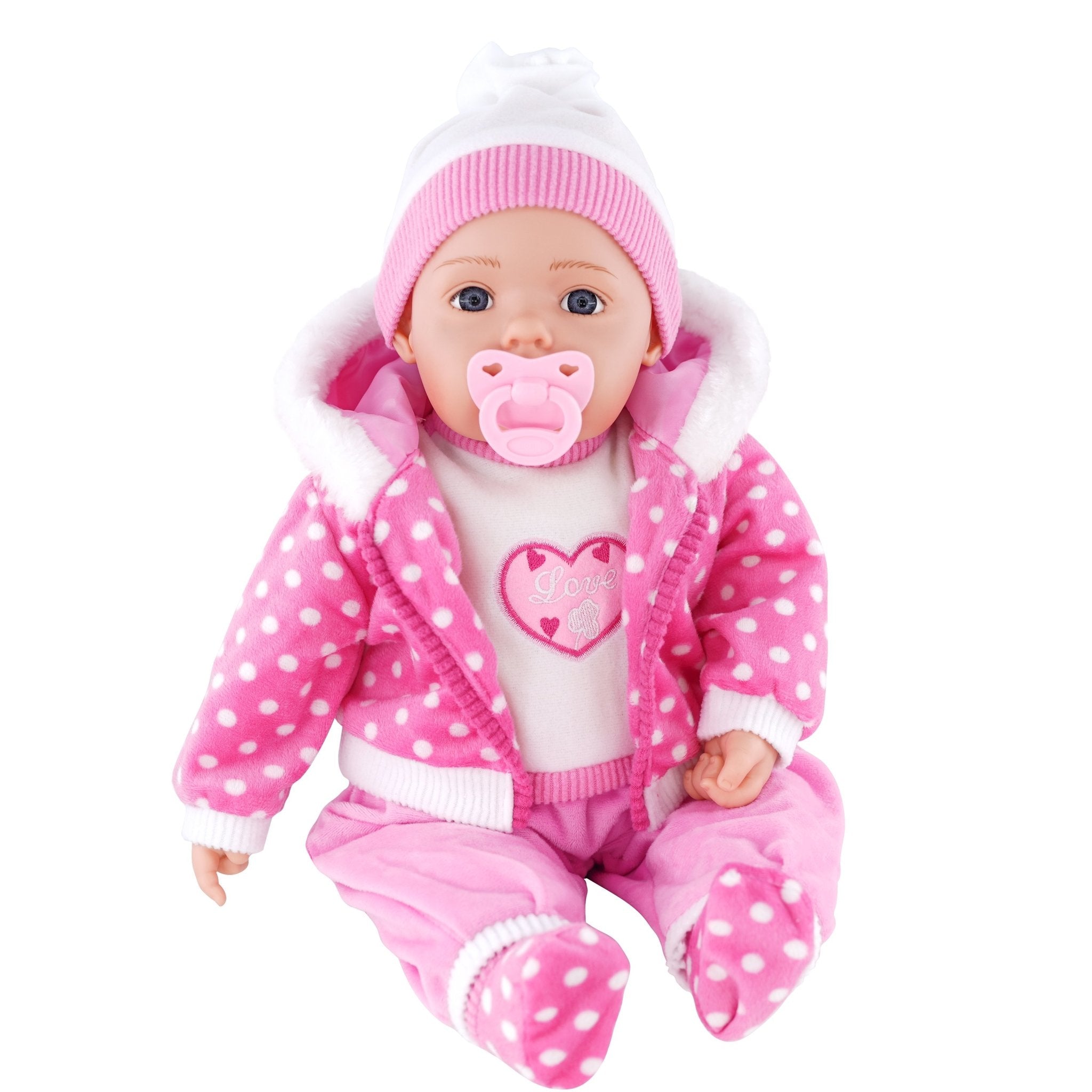 Candy Pink Bibi Baby Doll Toy With Dummy & Sounds BiBi Doll - The Magic Toy Shop