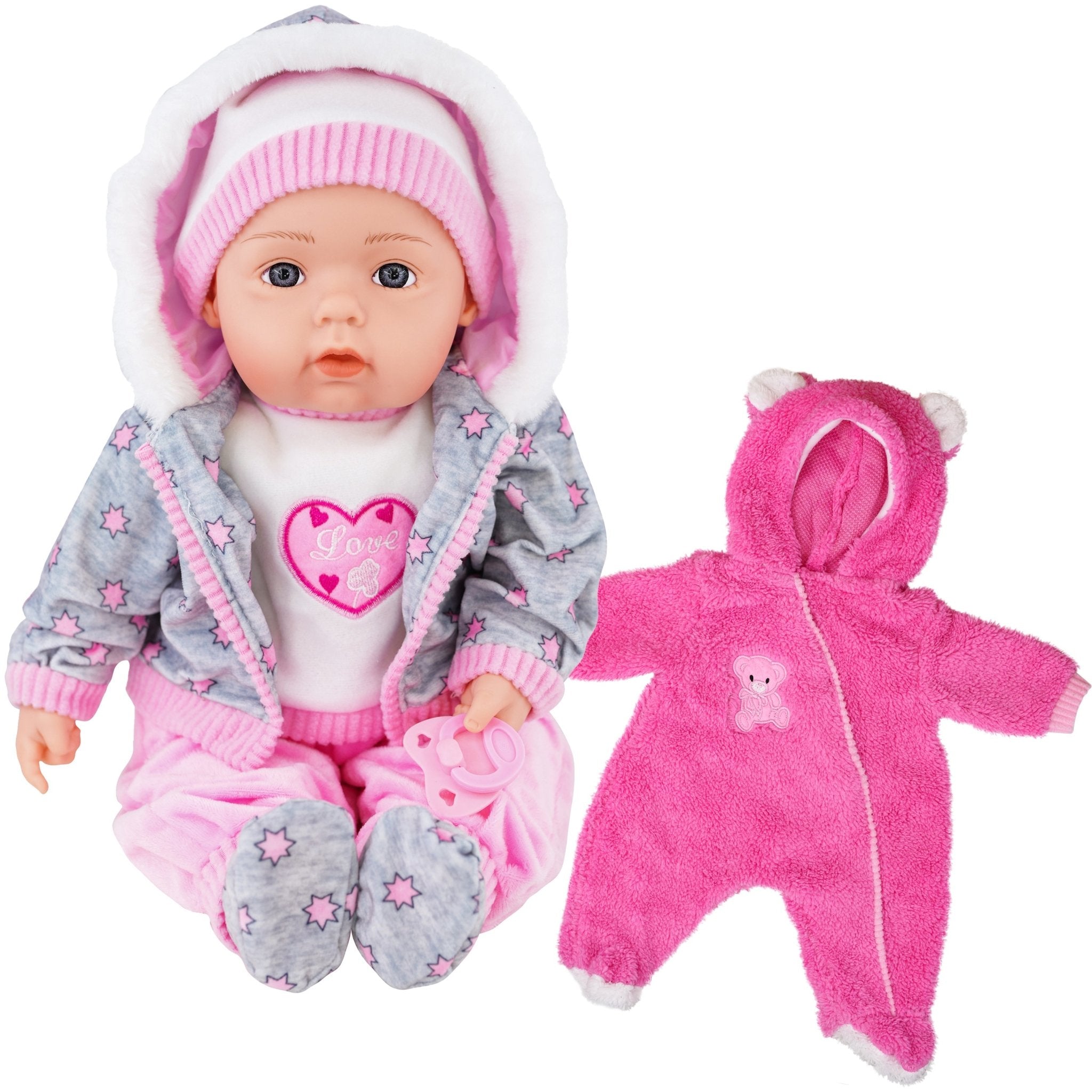 Pink Bibi Baby Doll + Extra Outfit BiBi Doll - The Magic Toy Shop