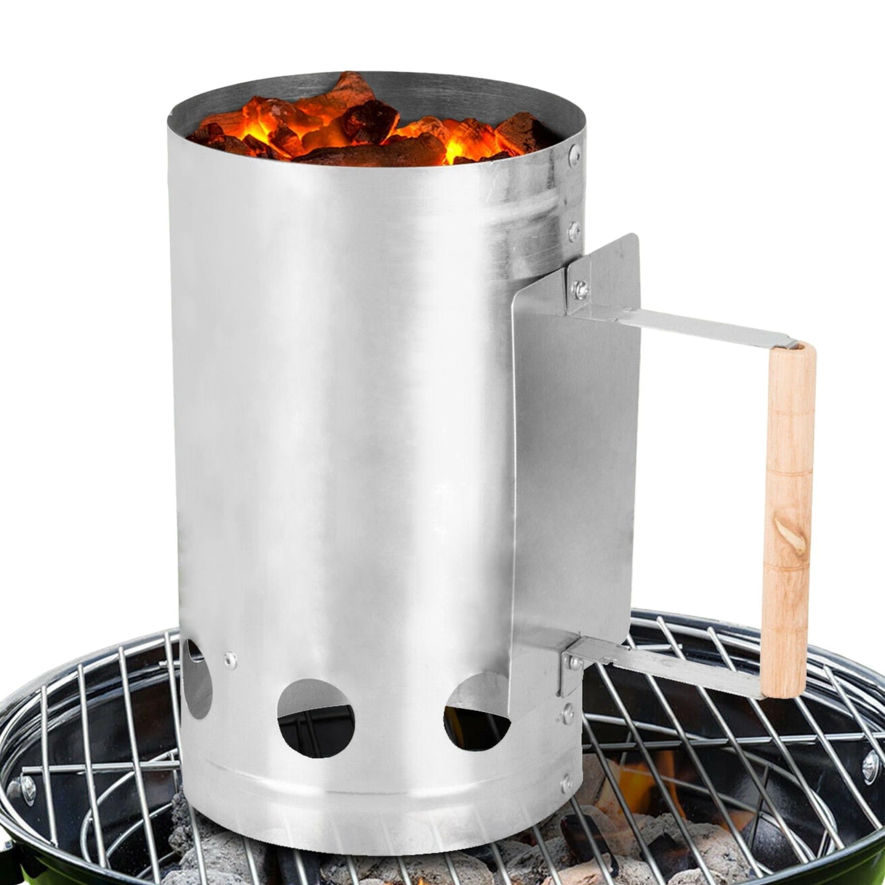 BBQ Charcoal Metal Chimney Starter GEEZY - The Magic Toy Shop