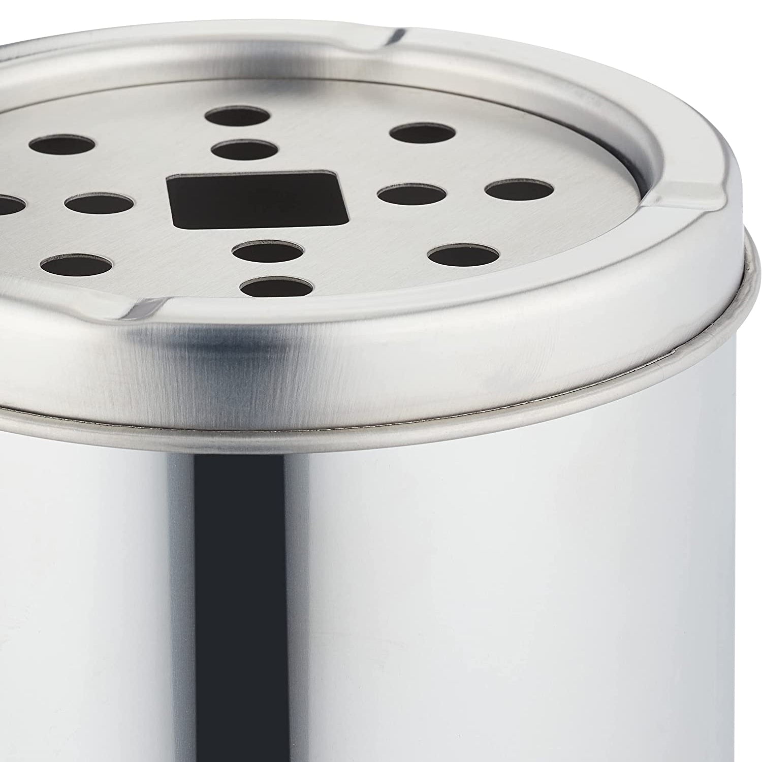 GEEZY Garden Stainless Steel Bin with Ashtray