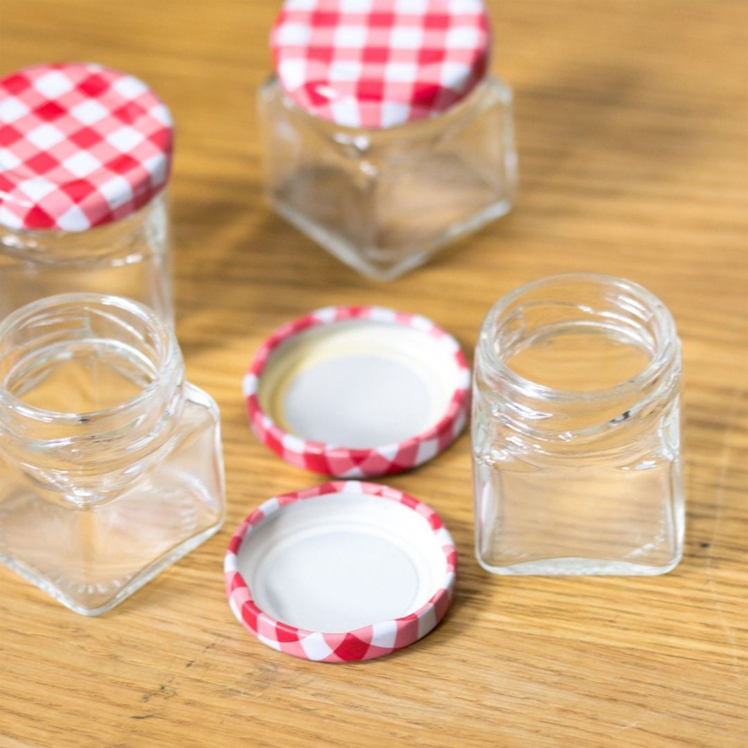 Glass Jar Set With Screw Top Lids 5 Pcs GEEZY - The Magic Toy Shop