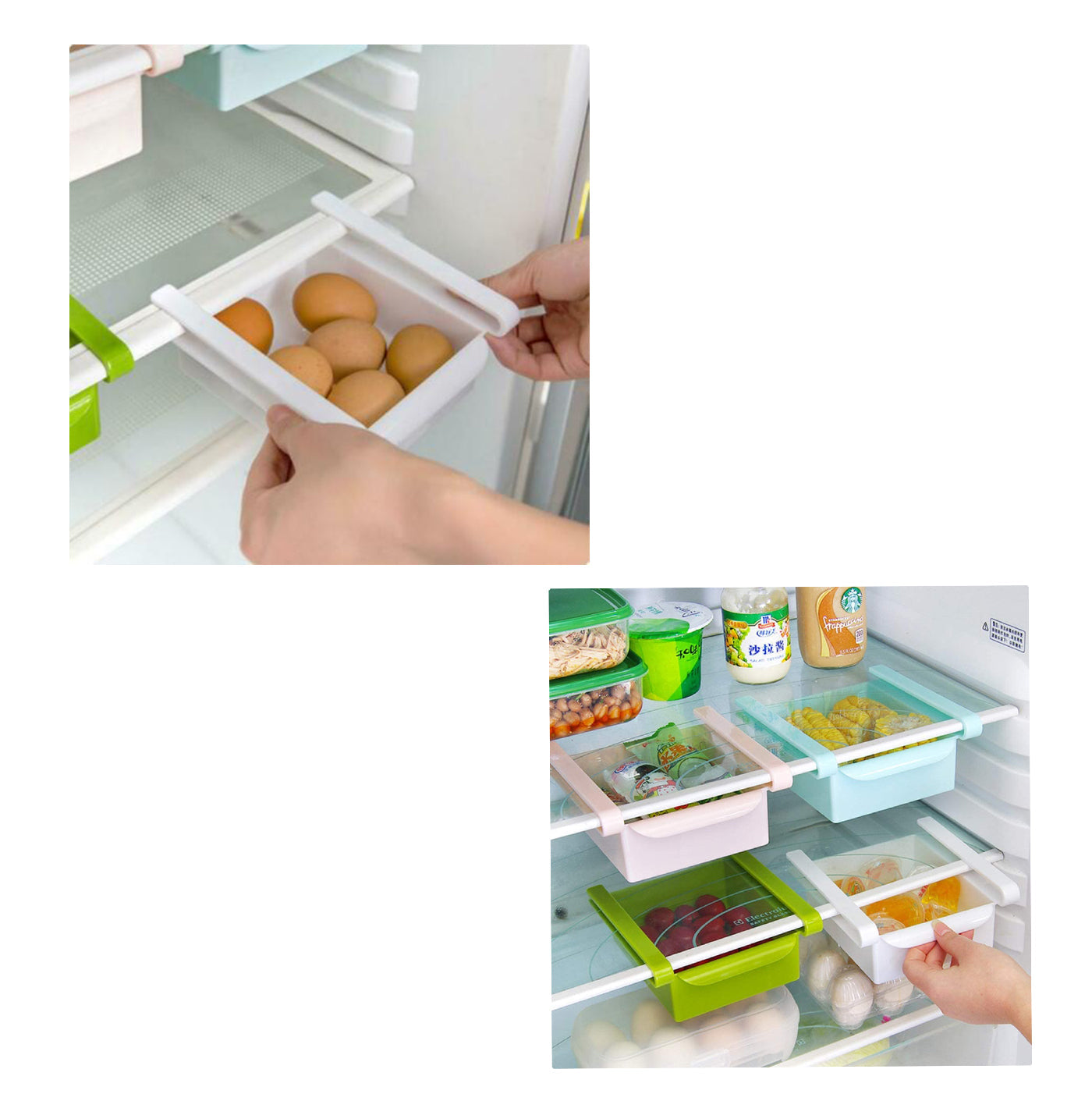 Set of 2 Refrigerator Storage Drawer GEEZY - The Magic Toy Shop