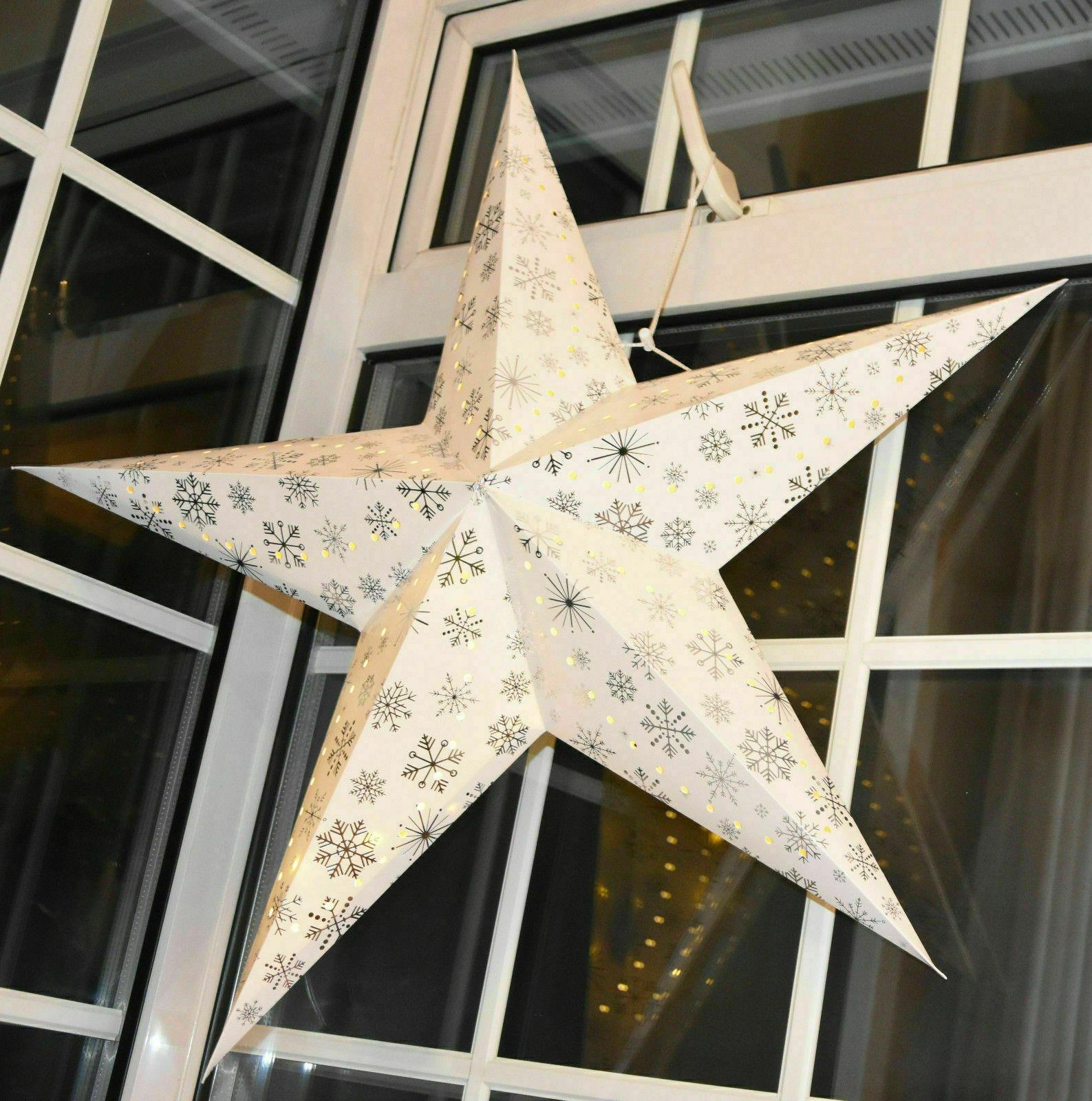 Paper Led White 40 cm Star GEEZY - The Magic Toy Shop