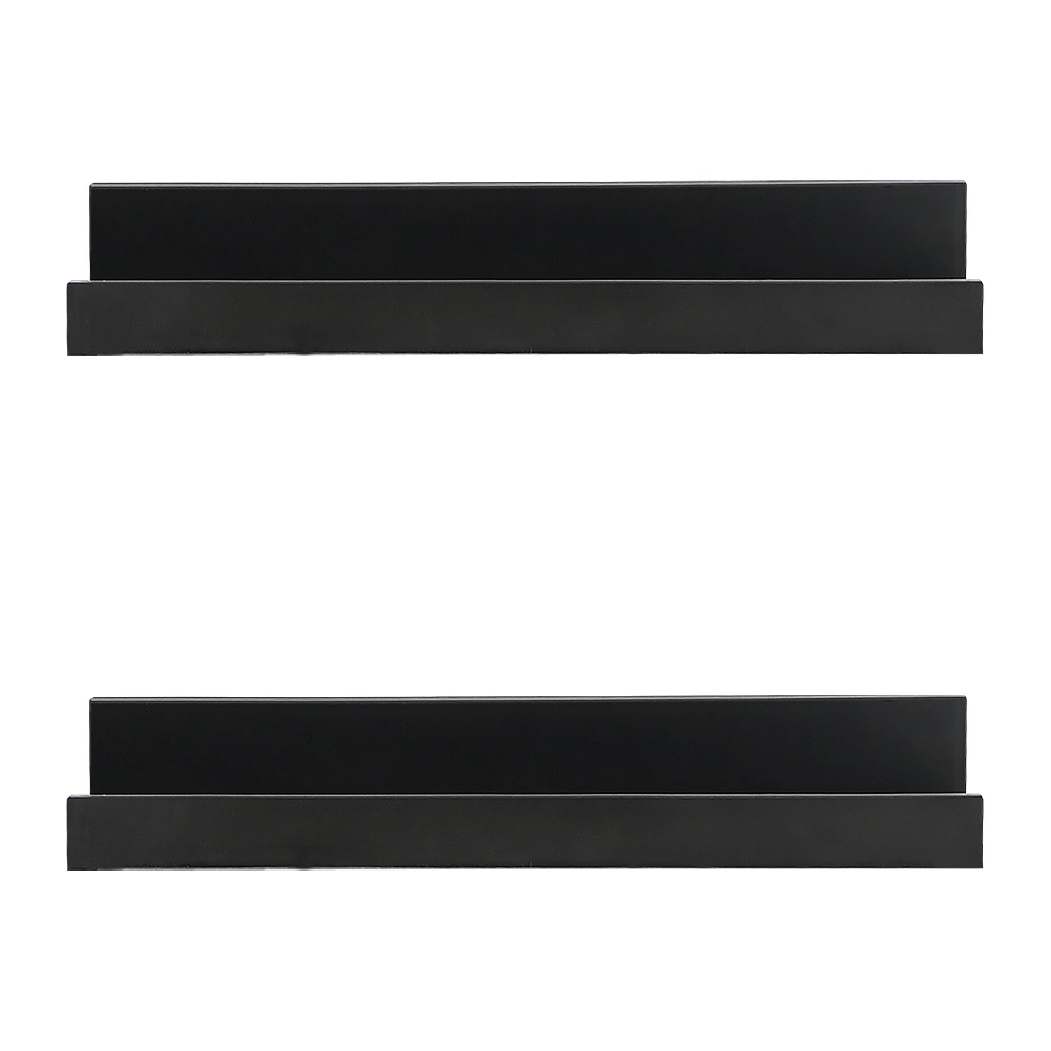 Black Wall Hanging Shelf 30 cm Pack 2 GEEZY - The Magic Toy Shop