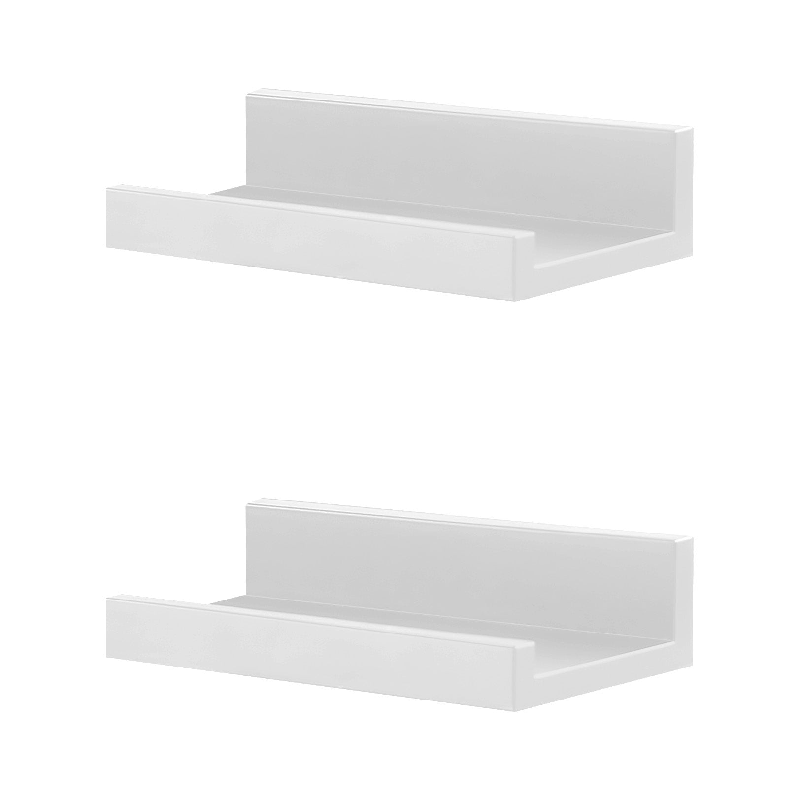 White Wall Hanging Shelf 30 cm Pack 2 GEEZY - The Magic Toy Shop