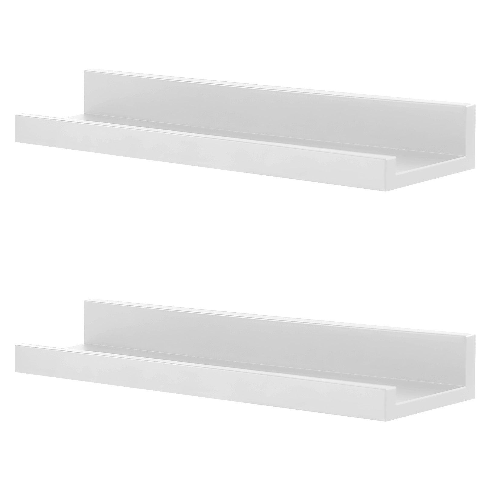 White Wall Hanging Shelf 45 cm Pack 2 GEEZY - The Magic Toy Shop