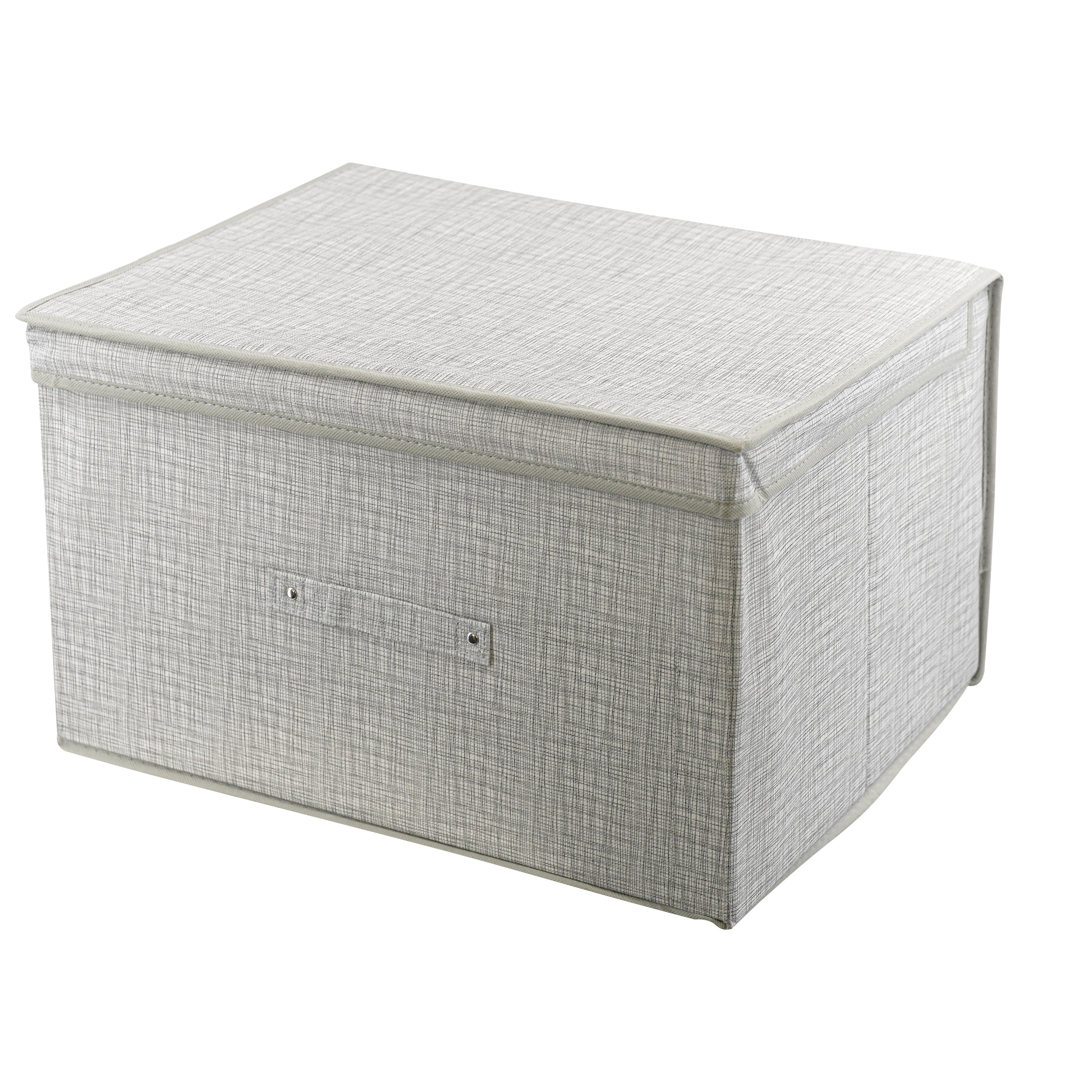 Linen Grey Large Storage Box GEEZY - The Magic Toy Shop