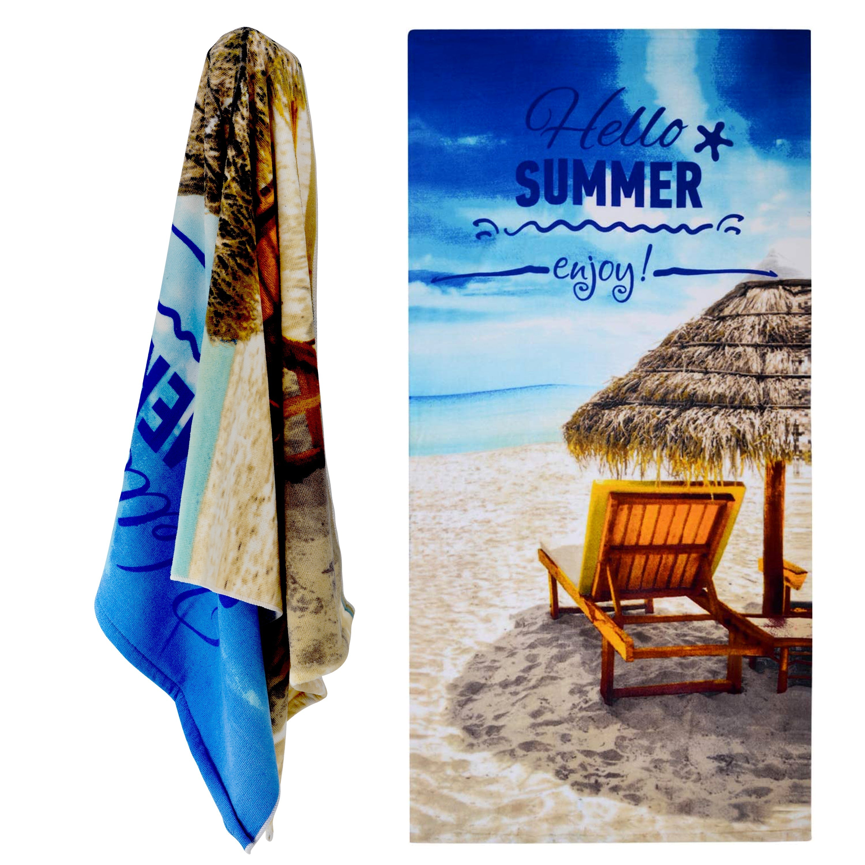 Hello Summer Design Large Towel GEEZY - The Magic Toy Shop