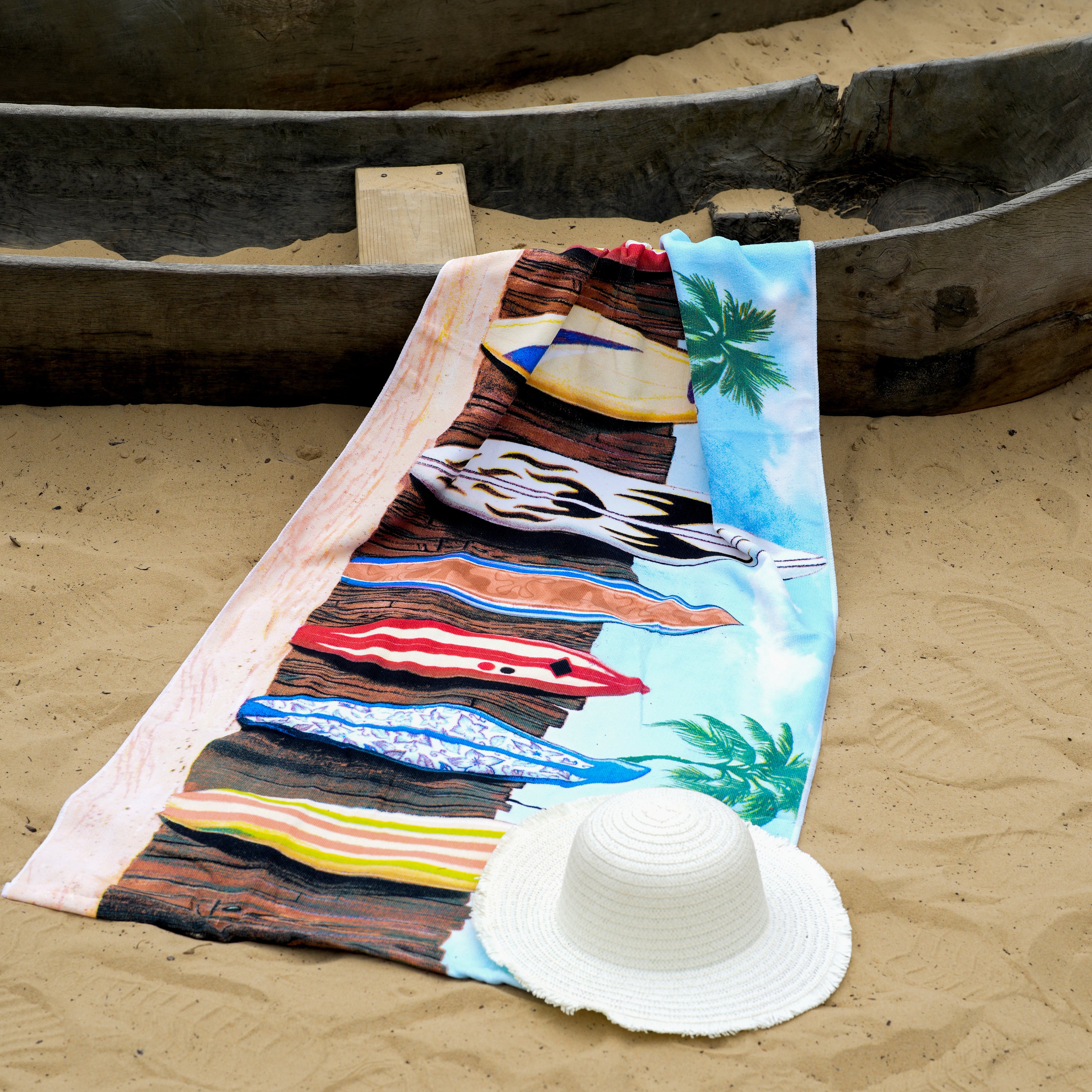 Surfboards Design Large Towel GEEZY - The Magic Toy Shop