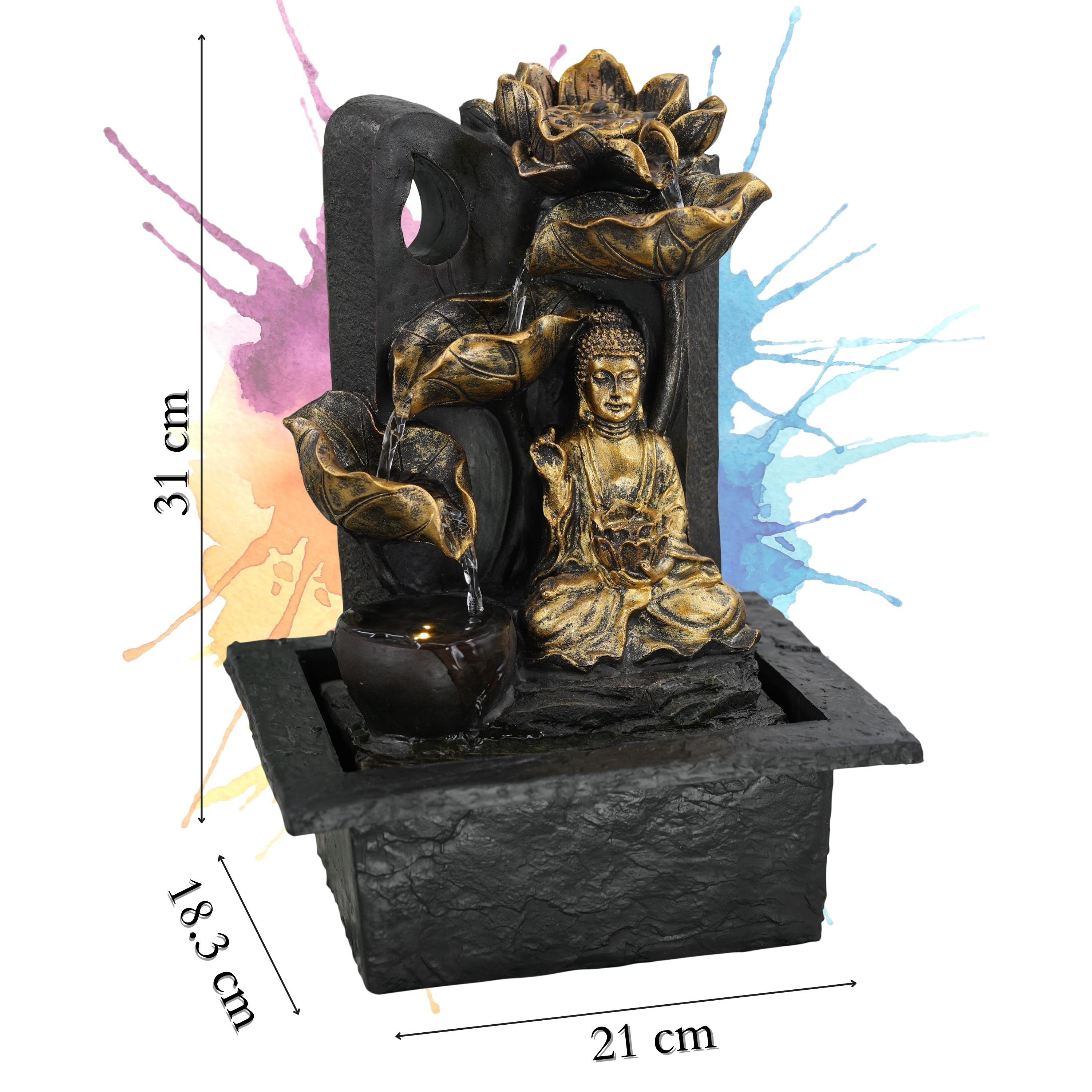 Buddha Water Feature Led Lights GEEZY - The Magic Toy Shop