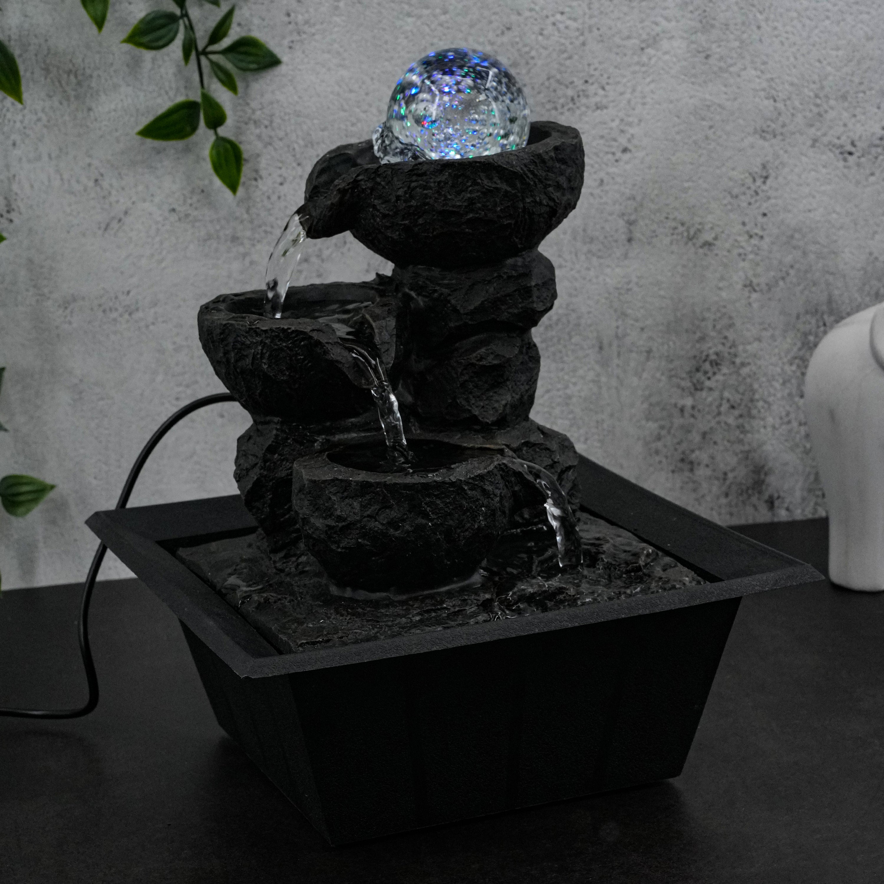 Crystal Ball Water Feature Led Lights GEEZY - The Magic Toy Shop