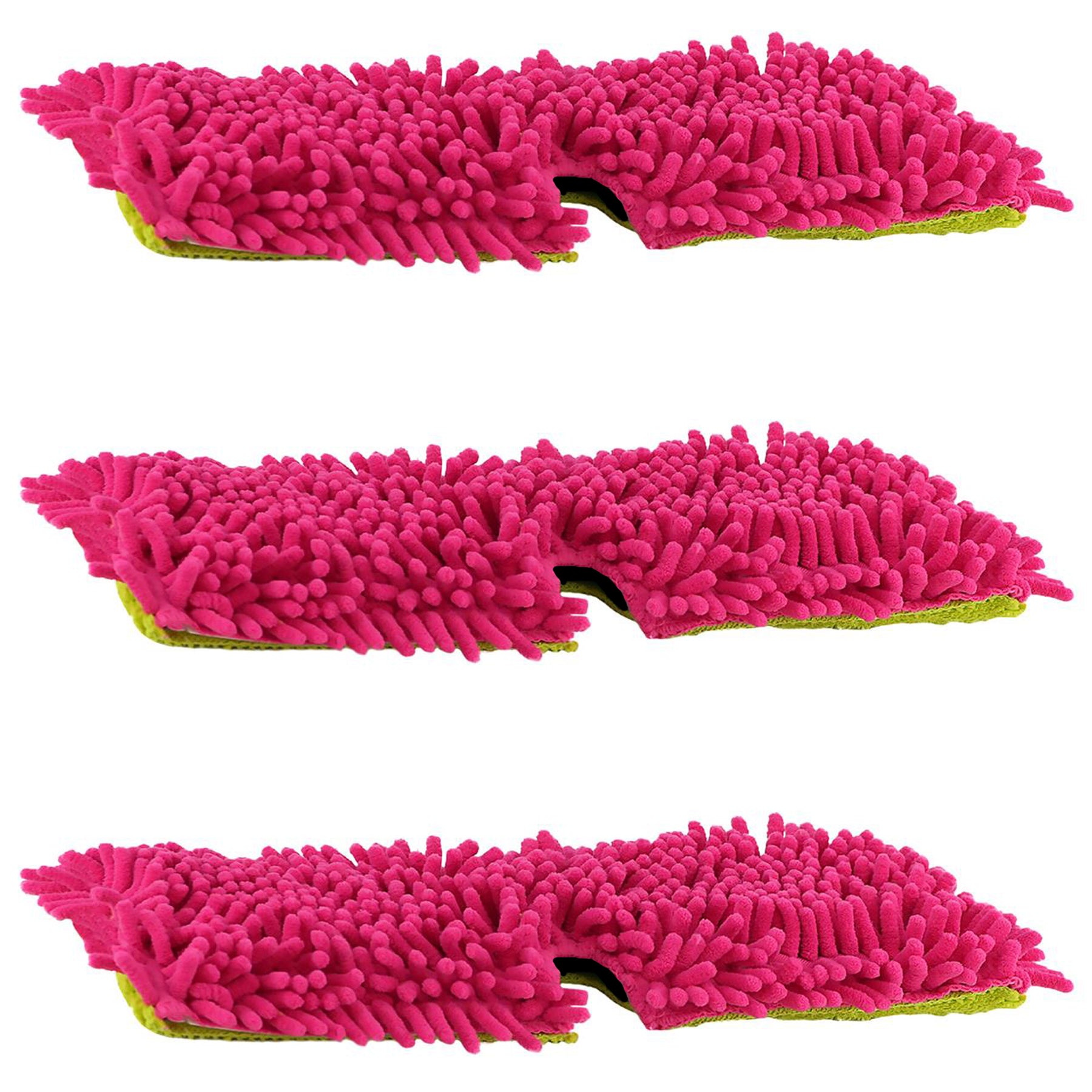 MTS Cleaning Set of 3 Double Sided Microfibre Mop Head