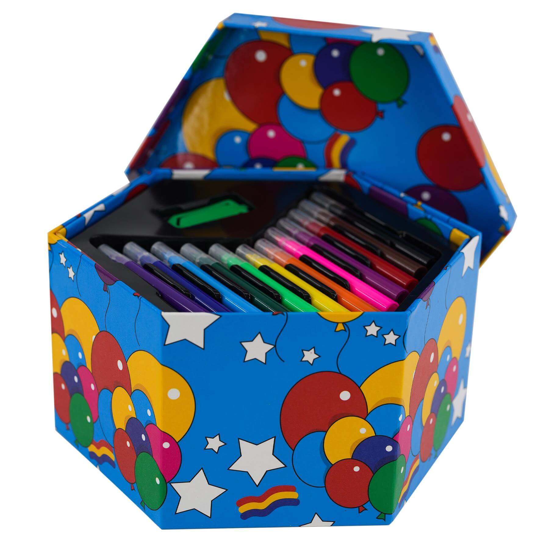 52 PCS Craft Art Artists Set Hexagonal Box MTS - The Magic Toy Shop