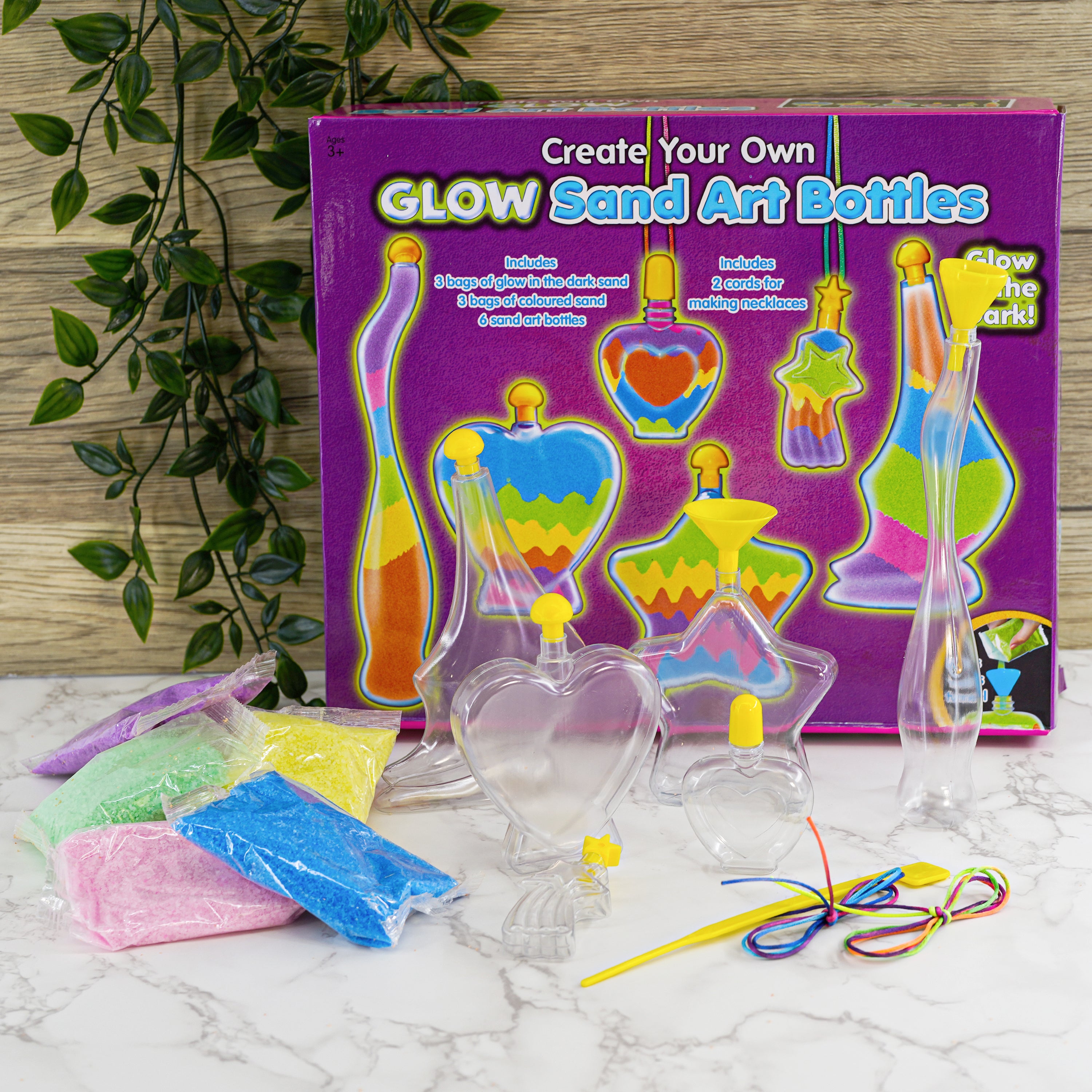 Childrens Glow in the Dark Bottle Sand Activity Kit The Magic Toy Shop - The Magic Toy Shop