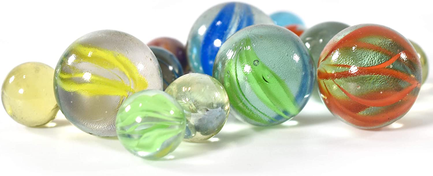 Classic Glass Marbles In A Tin The Magic Toy Shop - The Magic Toy Shop