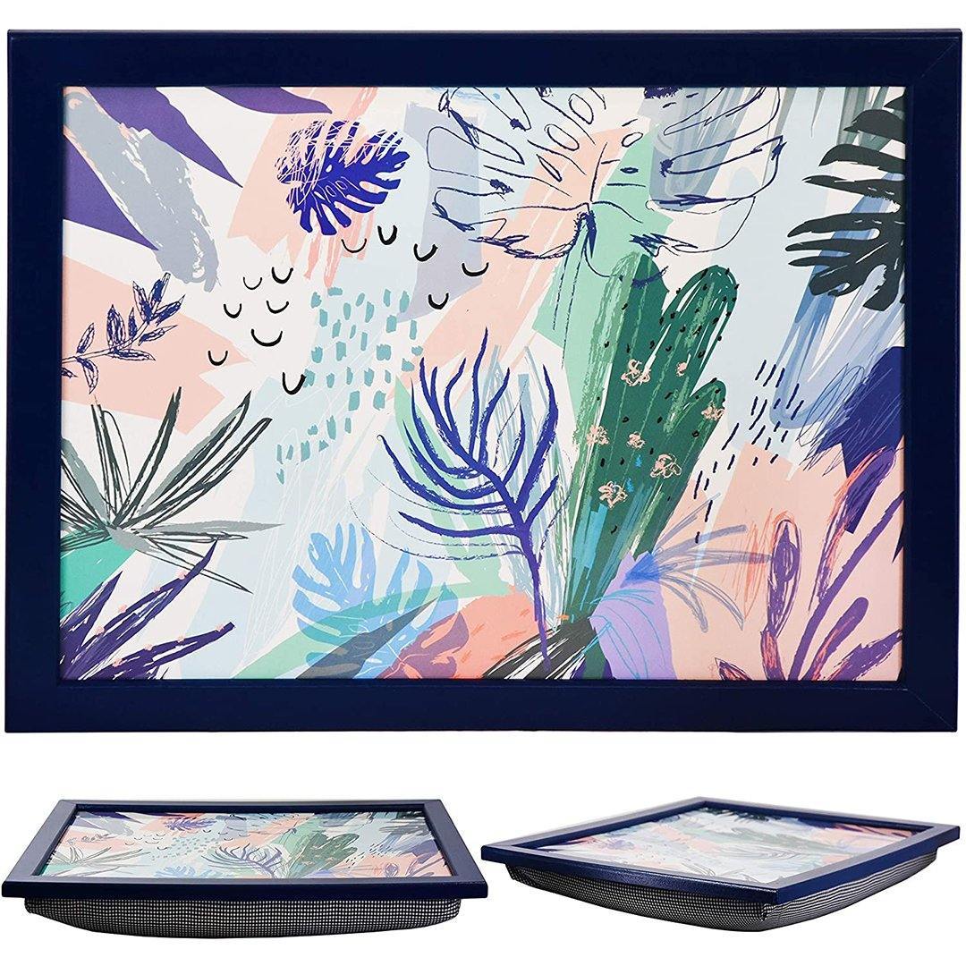Palm Leaves Lap Tray With Bean Bag Cushion The Magic Toy Shop - The Magic Toy Shop