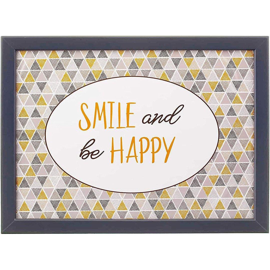 Smile and Be Happy Lap Tray With Bean Bag Cushion The Magic Toy Shop - The Magic Toy Shop