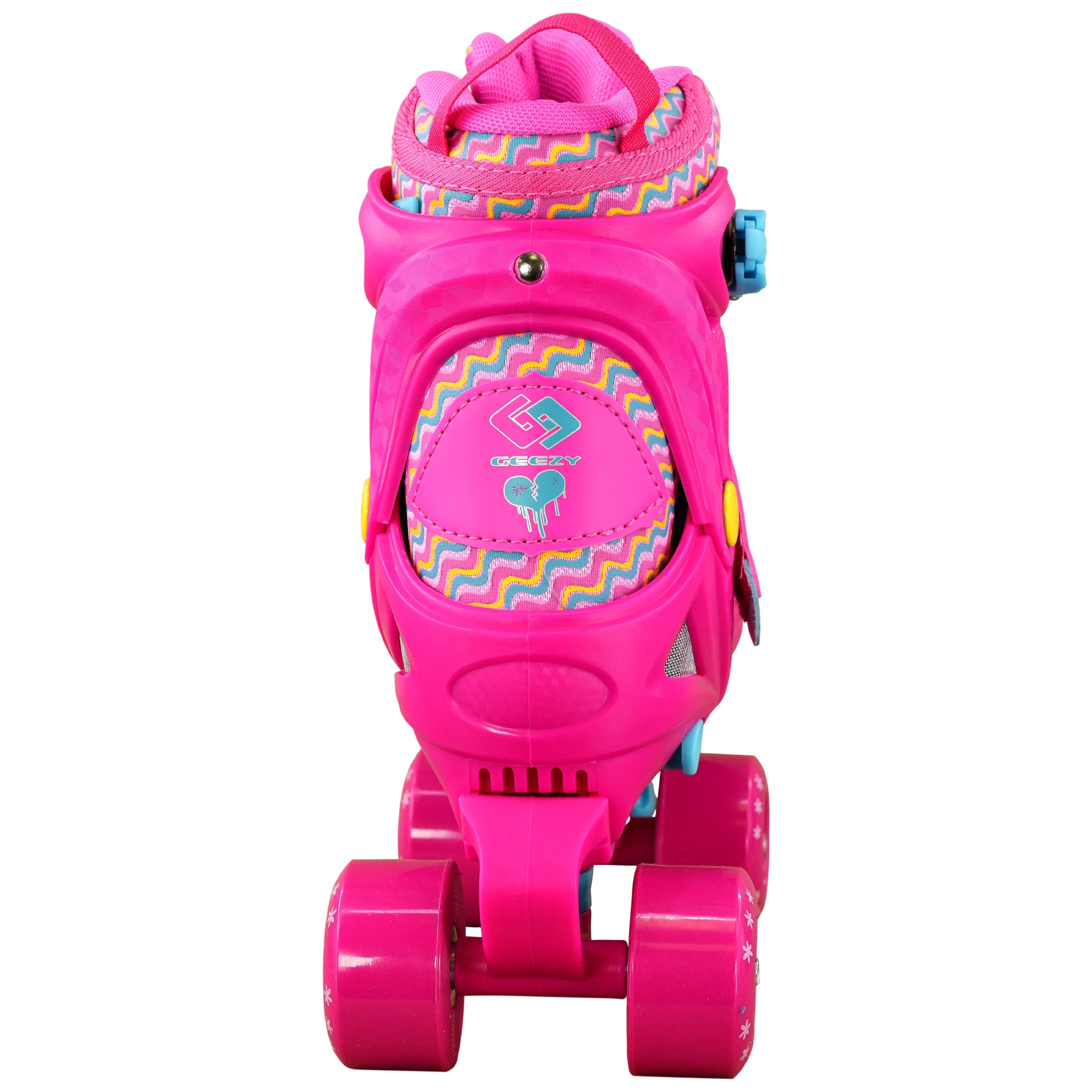 Large Pink Kids Roller Skates Boots The Magic Toy Shop - The Magic Toy Shop