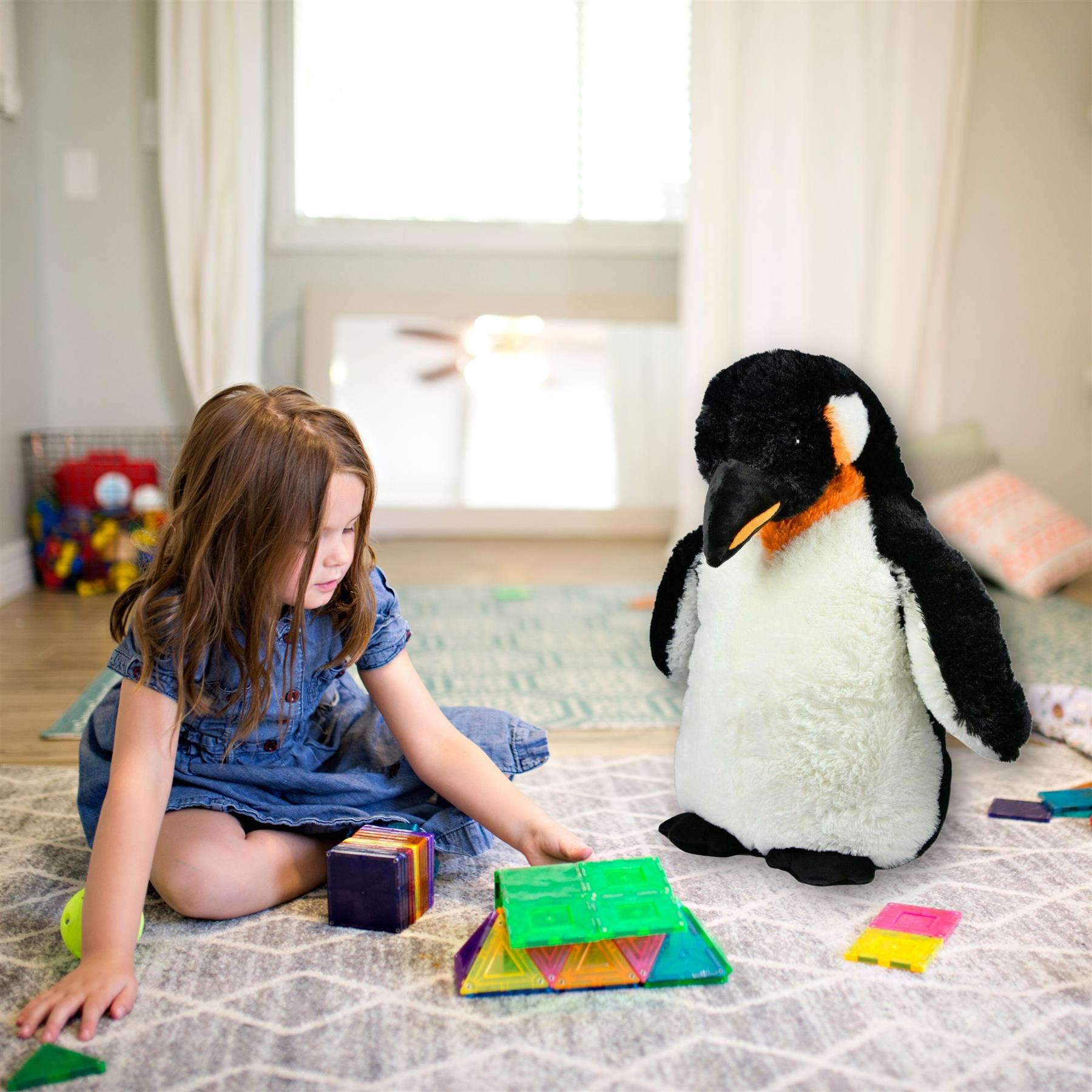 Large cuddly shop penguin